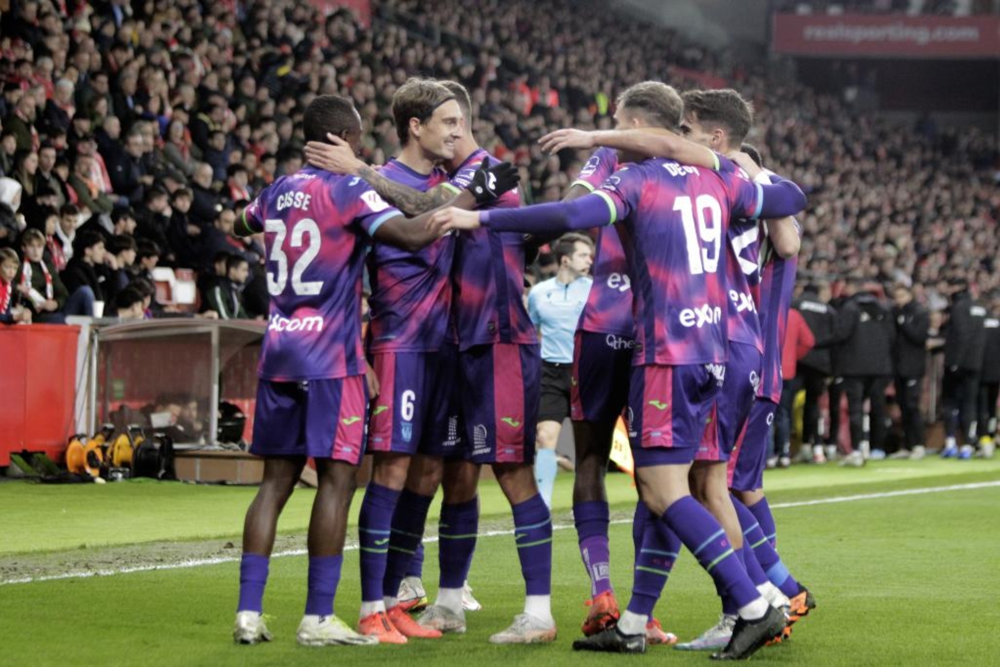 Los jugadores del Leganés celebran uno de sus goles marcados durante la primera vuelta.
