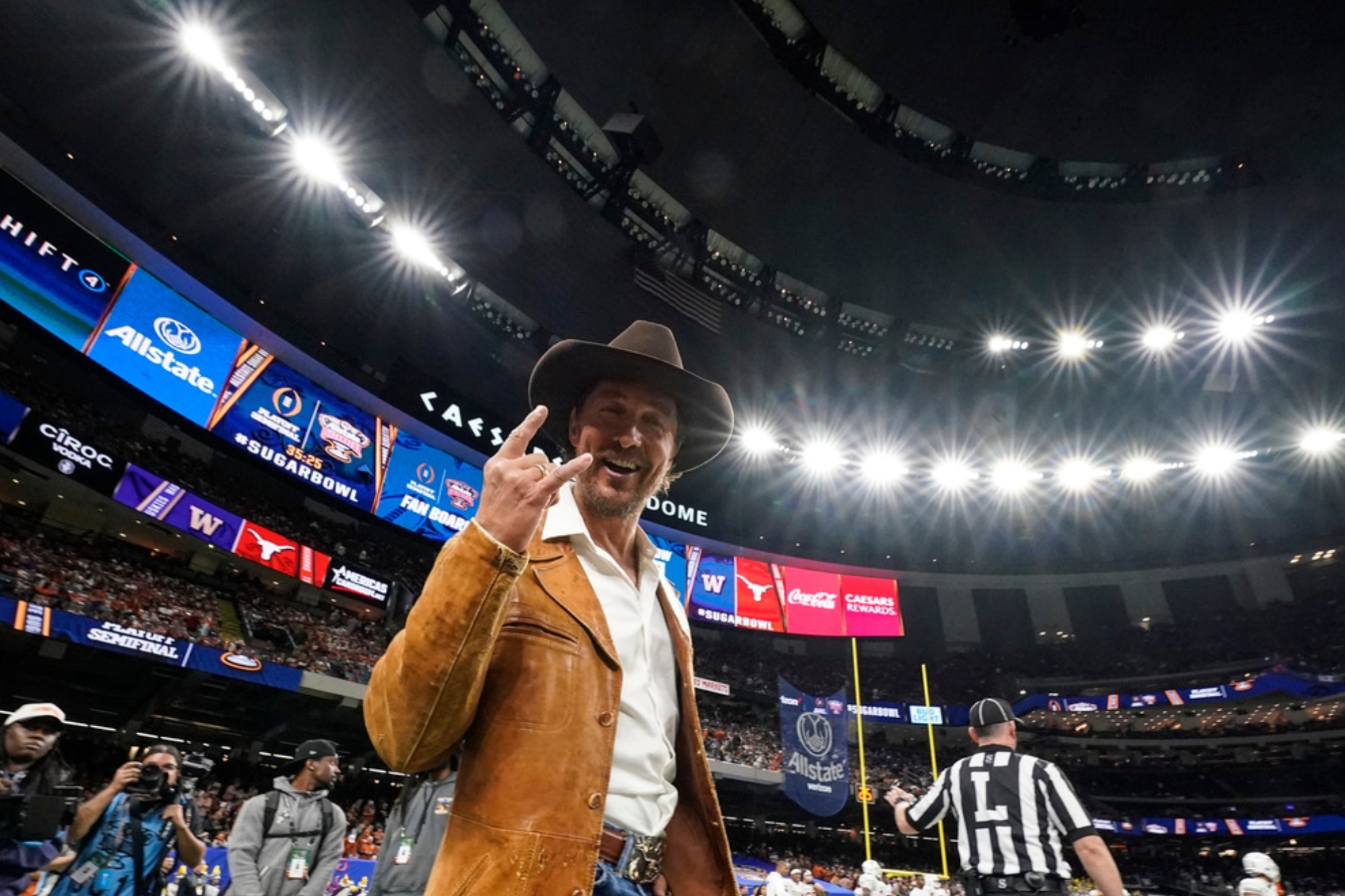 McConaughey has been a life-long Texas fan, frequently seen at their games