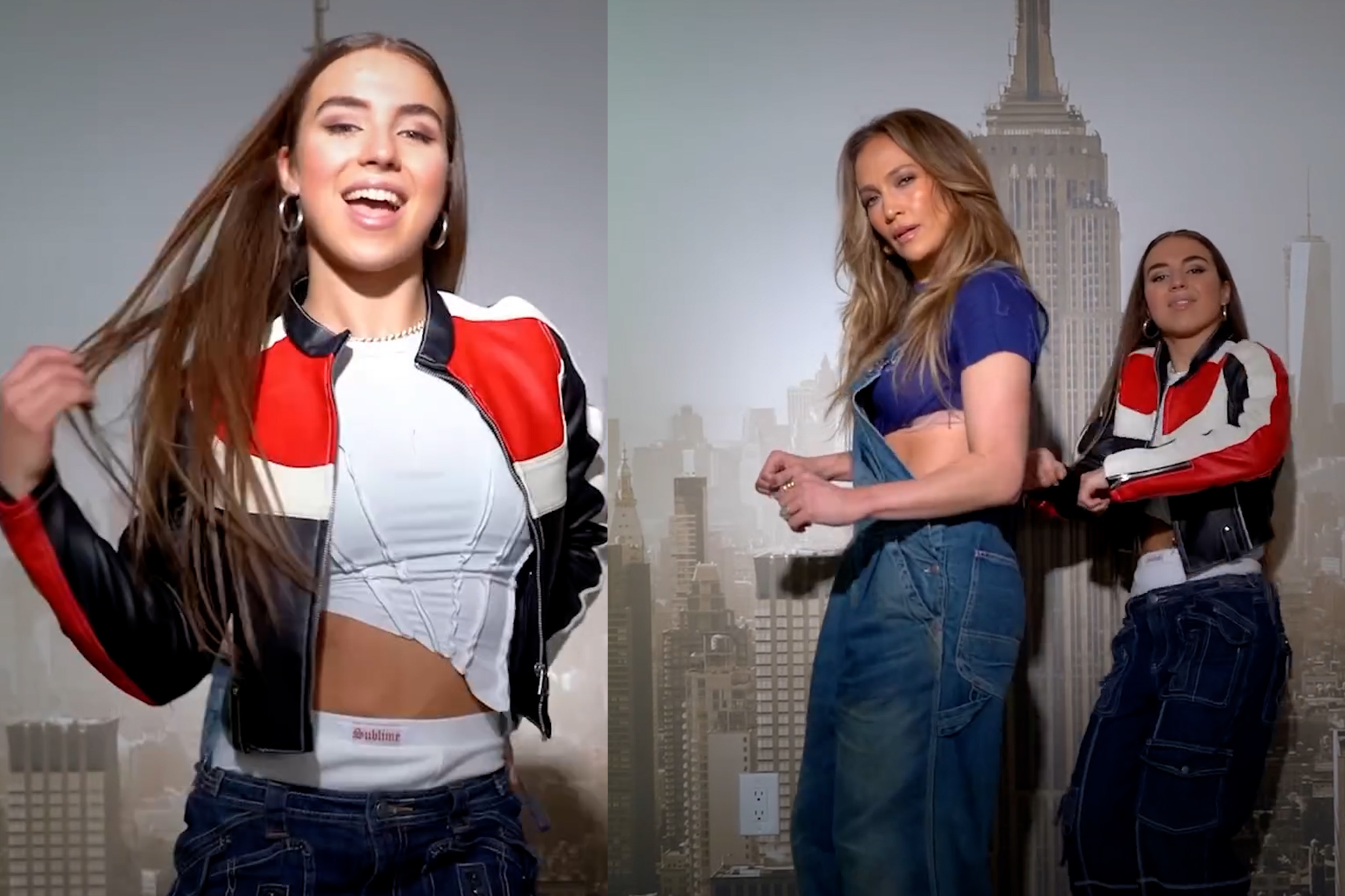 Jennifer Lopez and Enola Bedard teamed up in dance video