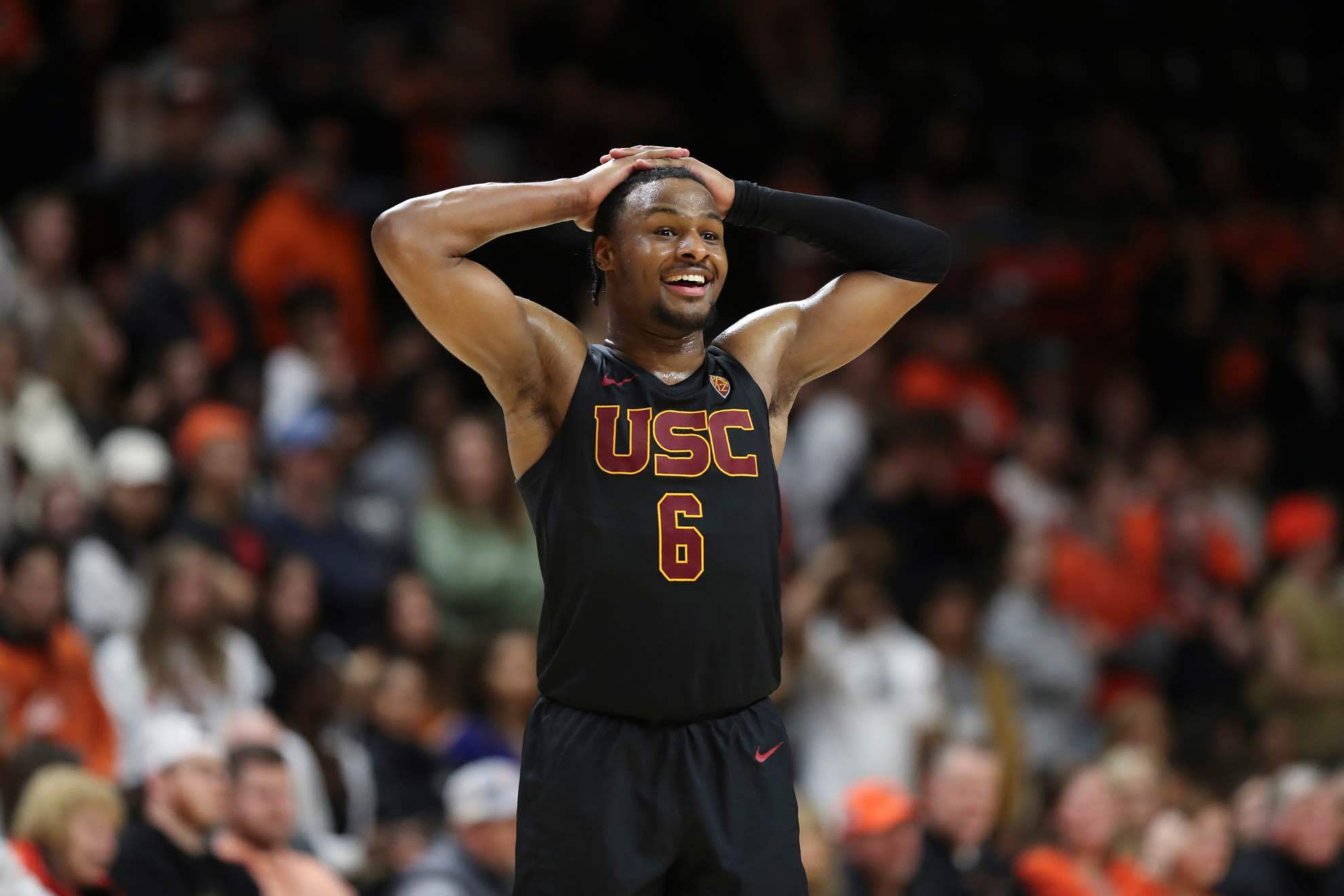Bronny James has produced jaw dropping plays for USC