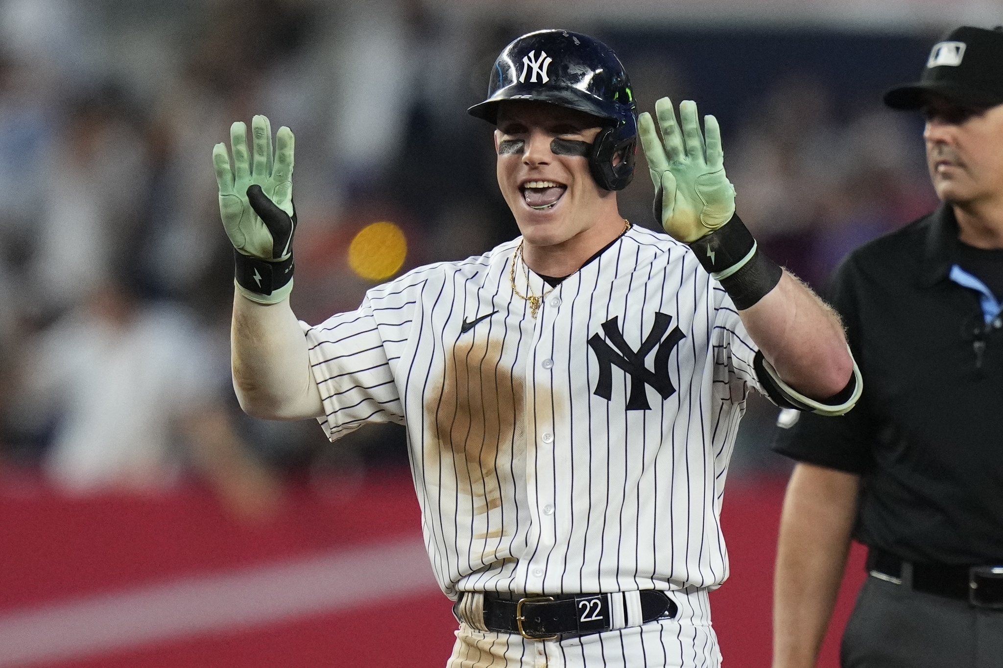 Harrison Bader with the Yankees