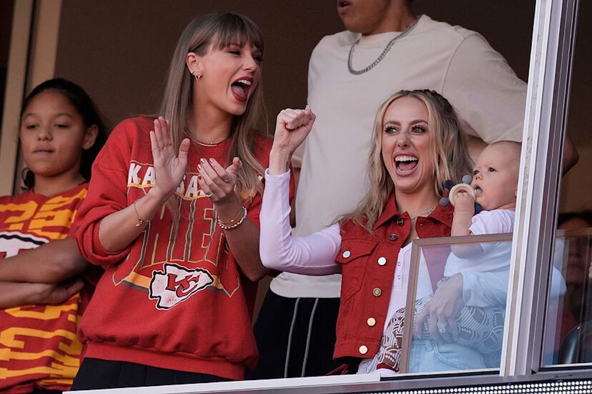 Brittany Mahomes copies Taylor Swifts look on her girls night out in Los Angeles