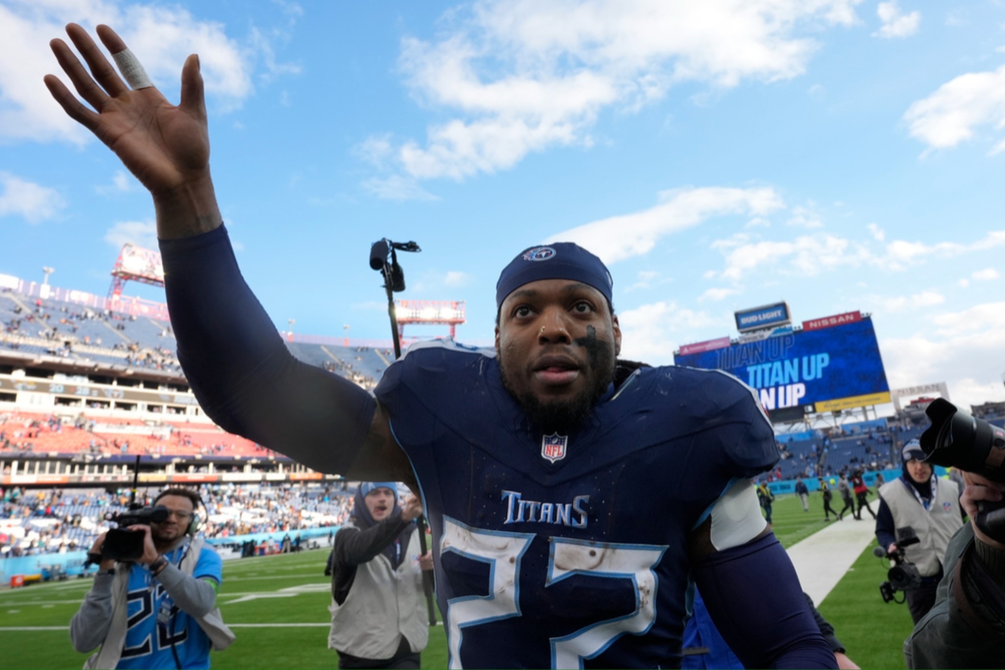 Titans unning back Derrick Henry will be a free agent ahead of the 2024 season