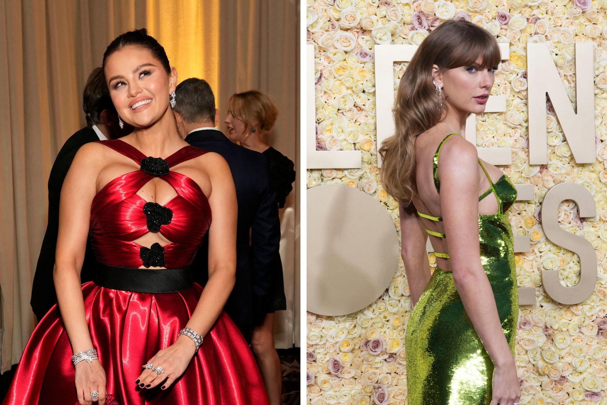Taylor Swift and Selena Gomez are single for the night at Golden Globes