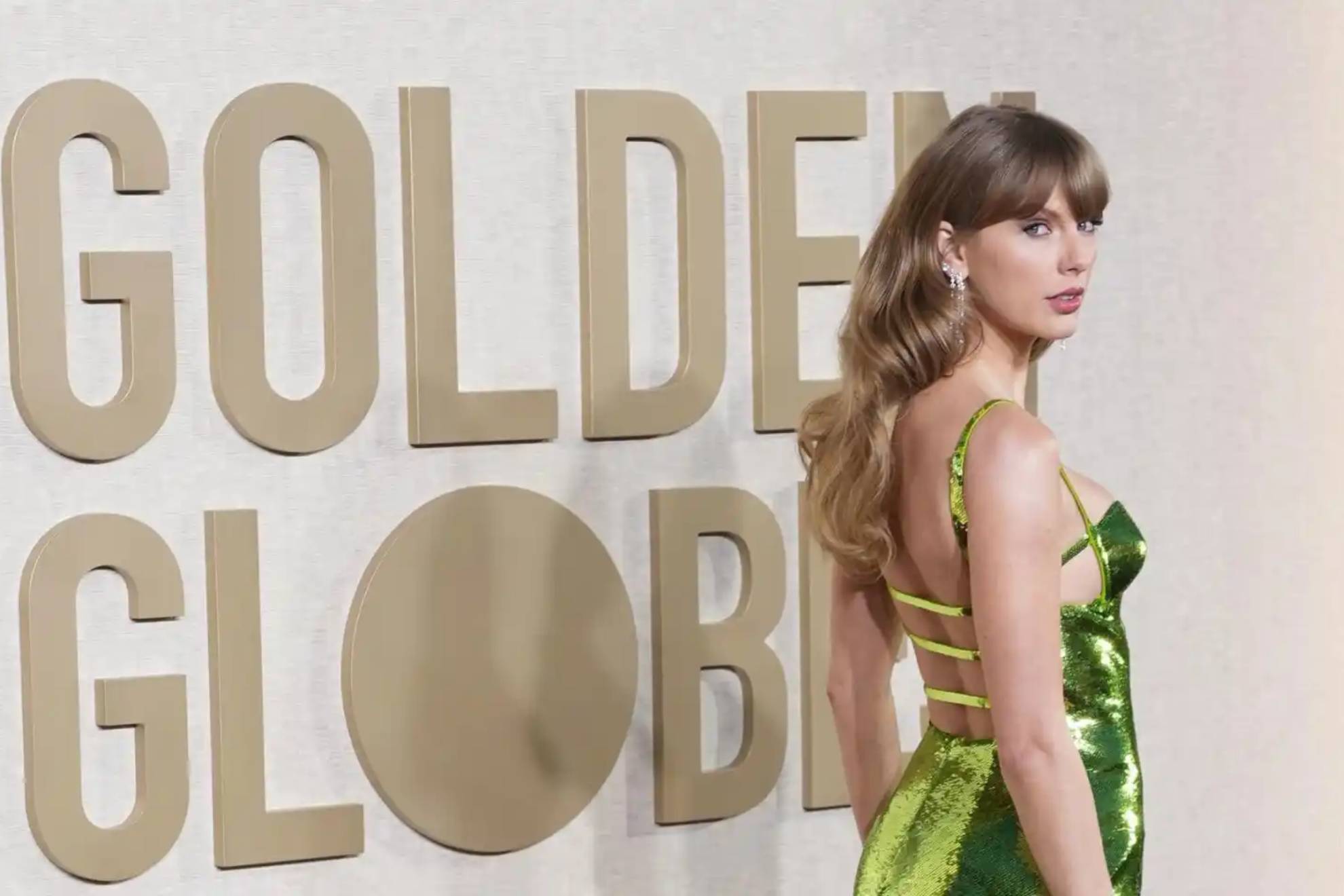 Taylor Swift, en la gala de los Globos de Oro.