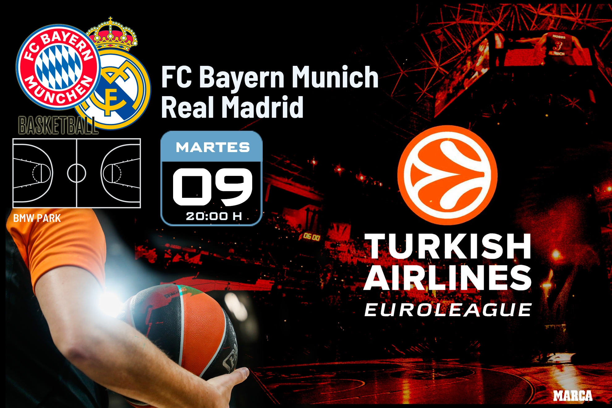 D�nde ver el Bayern - Real Madrid de Euroliga hoy: horario, canal de TV y online