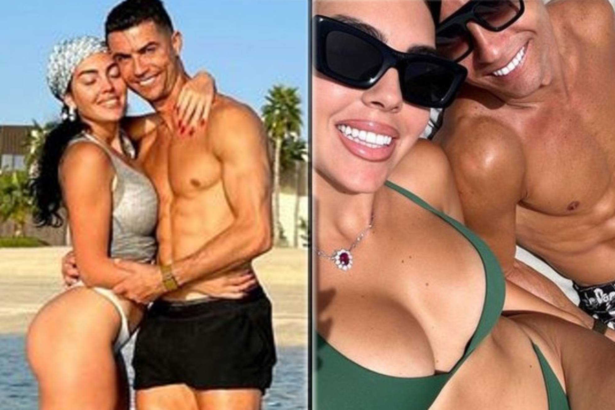 Cristiano Ronaldo (617 millones de seguidores) y Georgina Rodrguez 55,6 millones de segudiores) compartieron una declaracin de amor en sus respectivas cuentas de Instagram. Almas gemelas, escribi el futbolista portugus de 38 aos que juega en el  Al-Nassr F. C. publicando una foto en baador junto a Georgina.