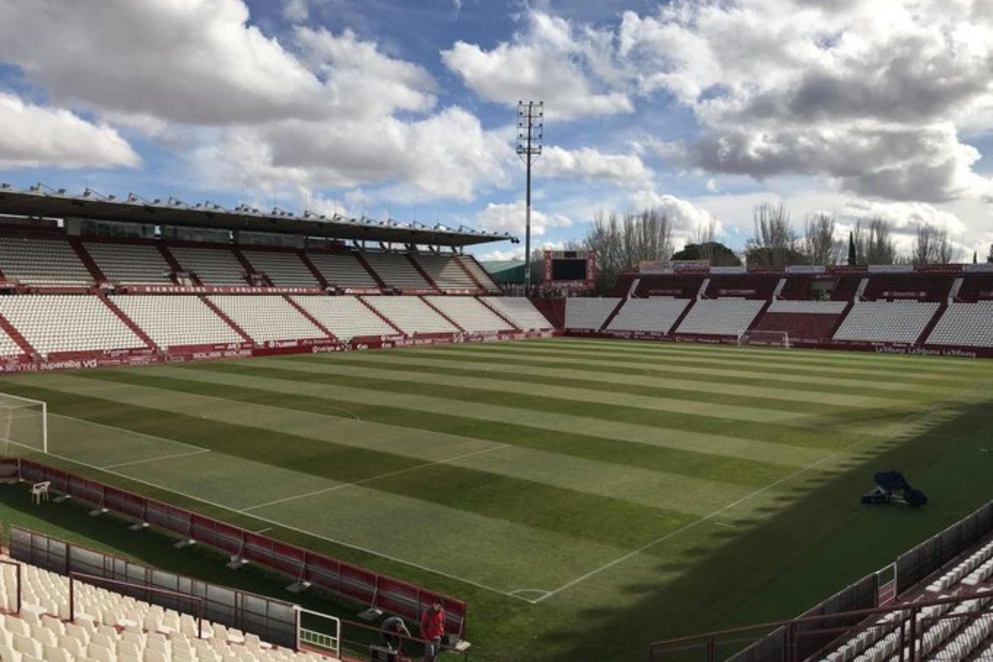 Estadio Carlos Belmonte de Albacete.