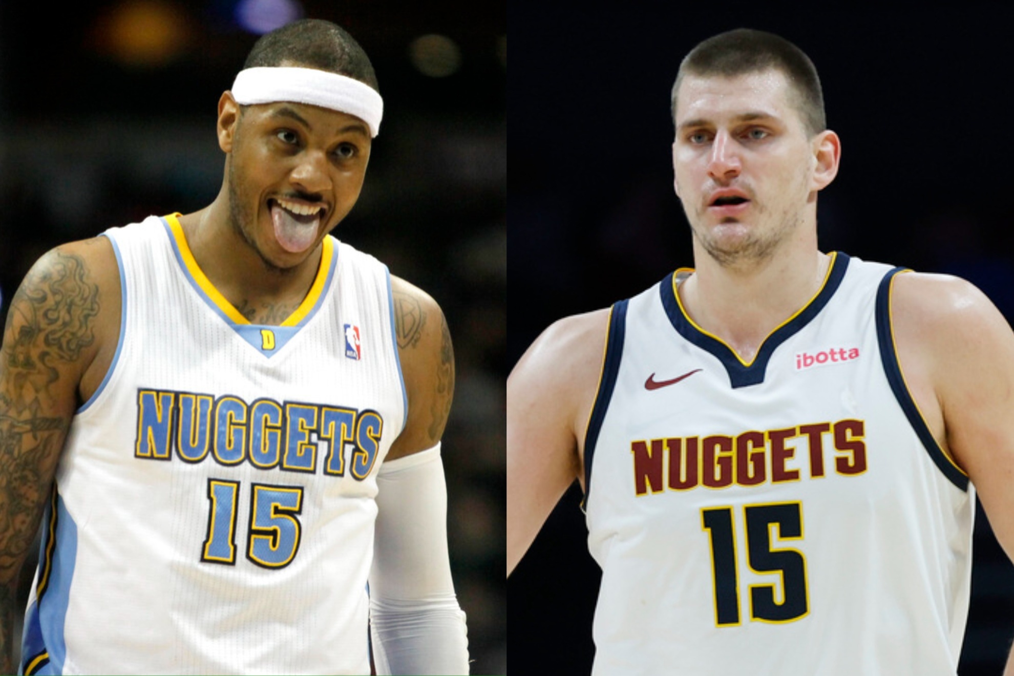 Carmelo Anthony revealed his feelings with NikolaJokic wearing his Nuggets #15 jersey