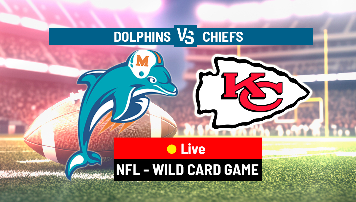 Live coverage of Kansas City Chiefs vs Miami Dolphins