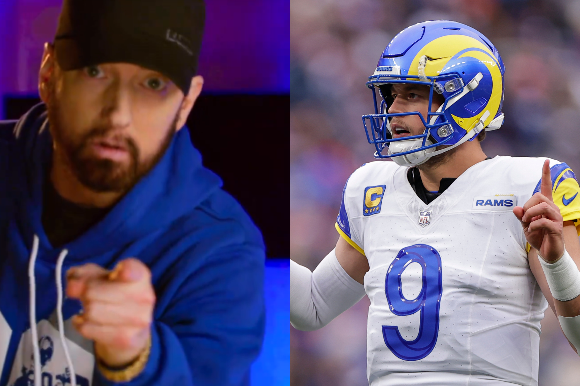 Eminem just wants his Lions to win.