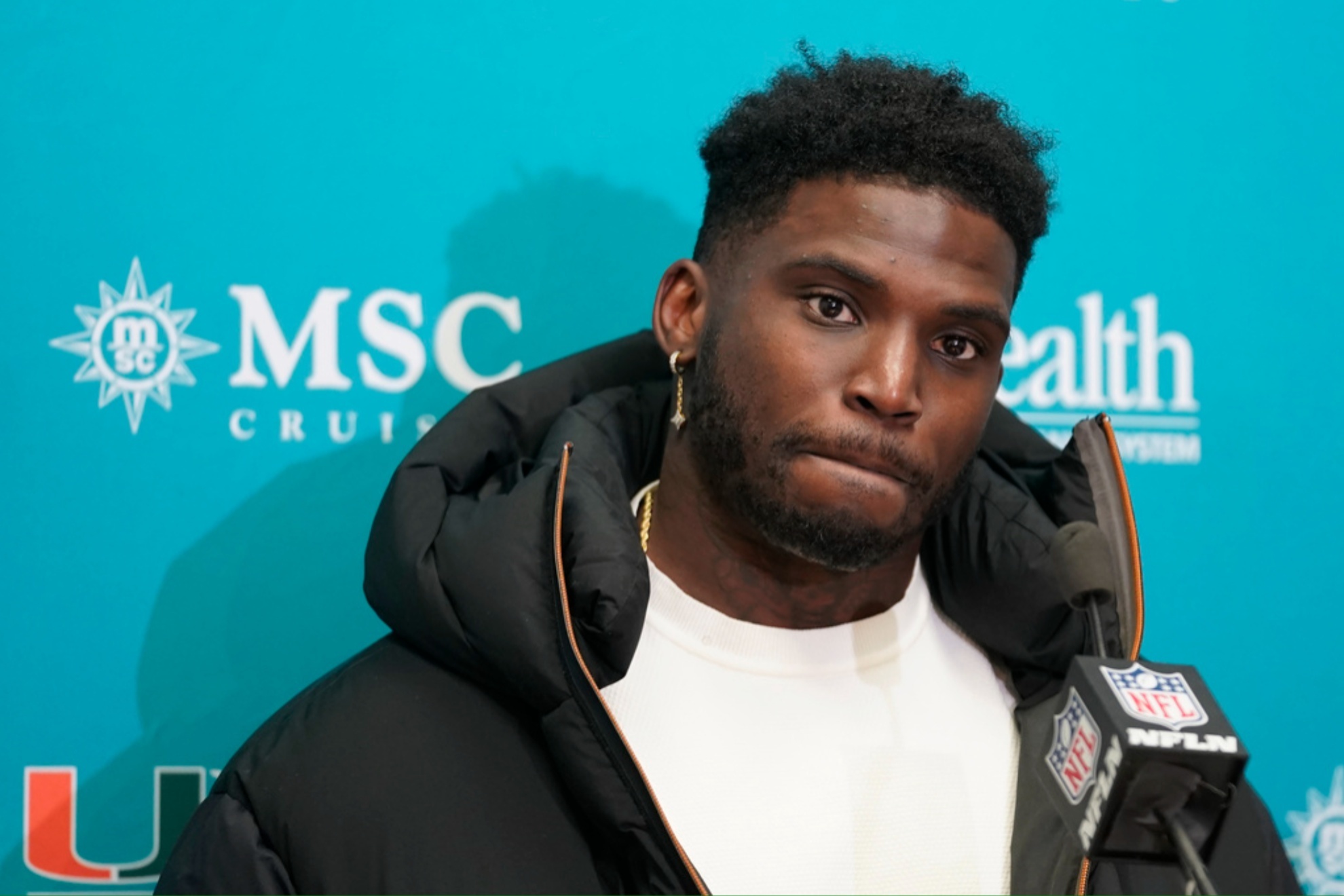 Tyreek Hill spoke to the media after the Miami Dolphins Wild Card loss to the Kansas City Chiefs