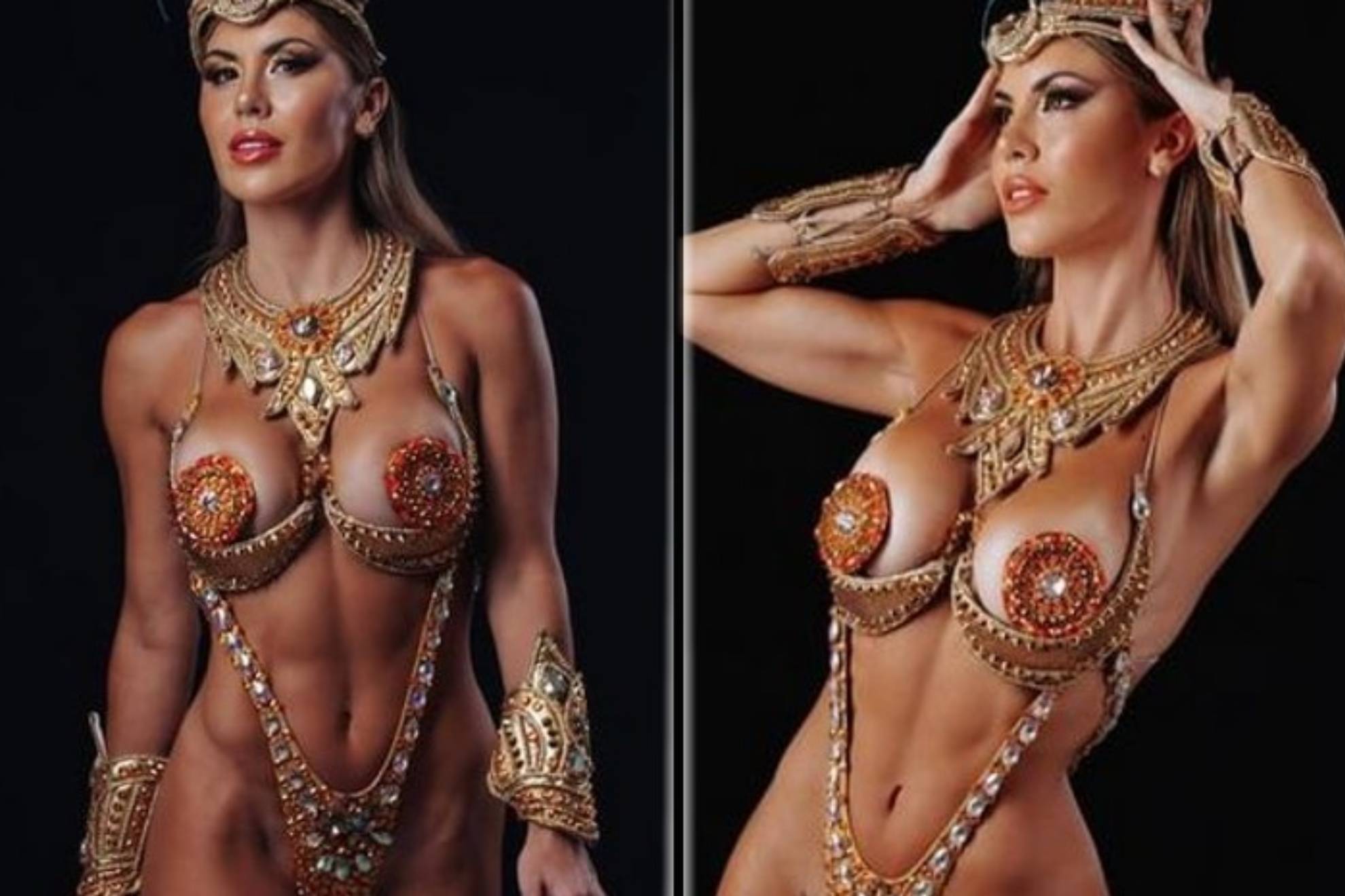 La novia de Lisandro Martnez revoluciona Manchester con sus fotos efecto naked de Carnaval