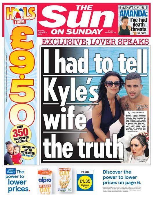 Kyle Walker y la escandalosa doble vida de la estrella del Manchester City: "Tiene dos familias"