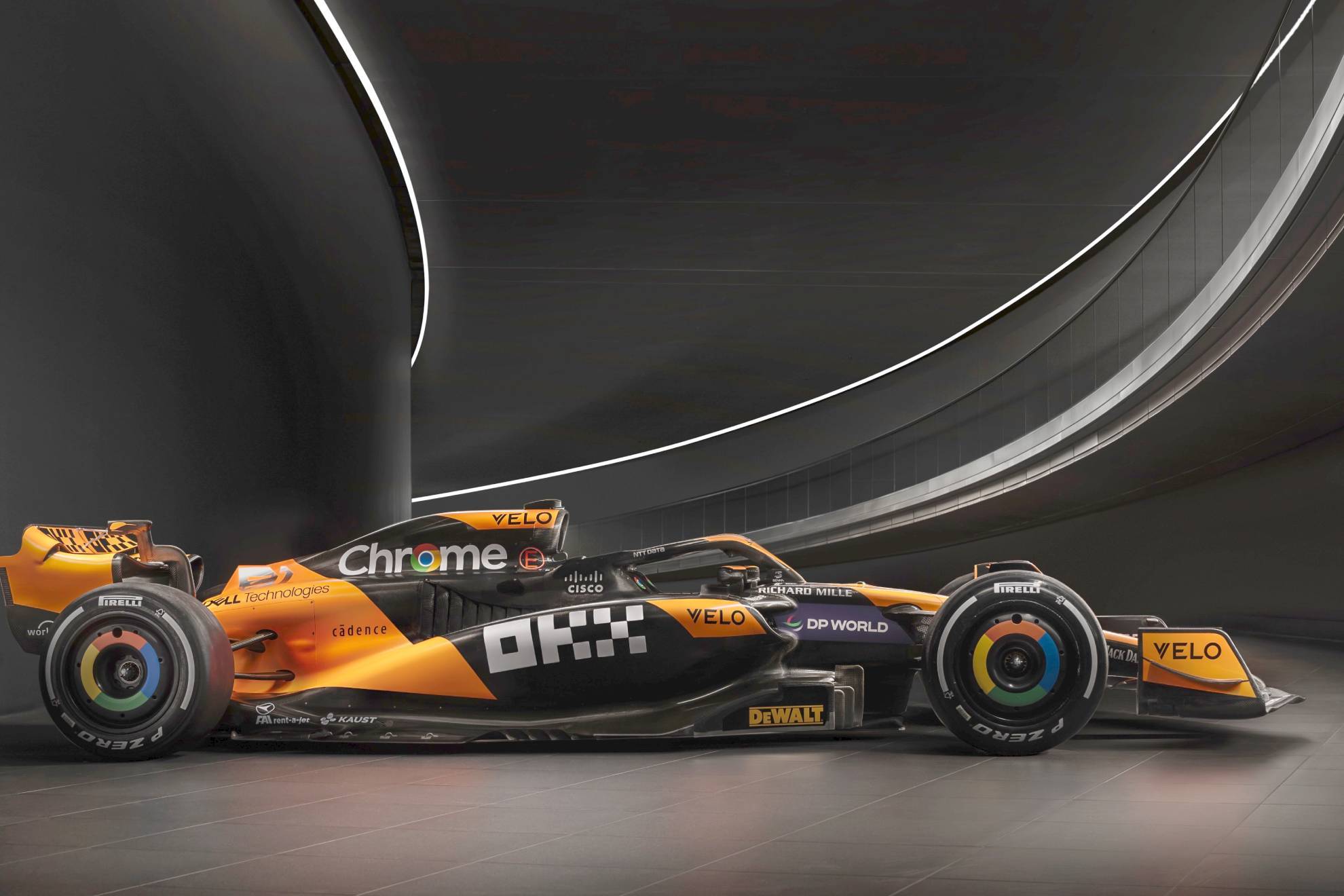Primera imagen de la decoracin de McLaren F1 en 2024.