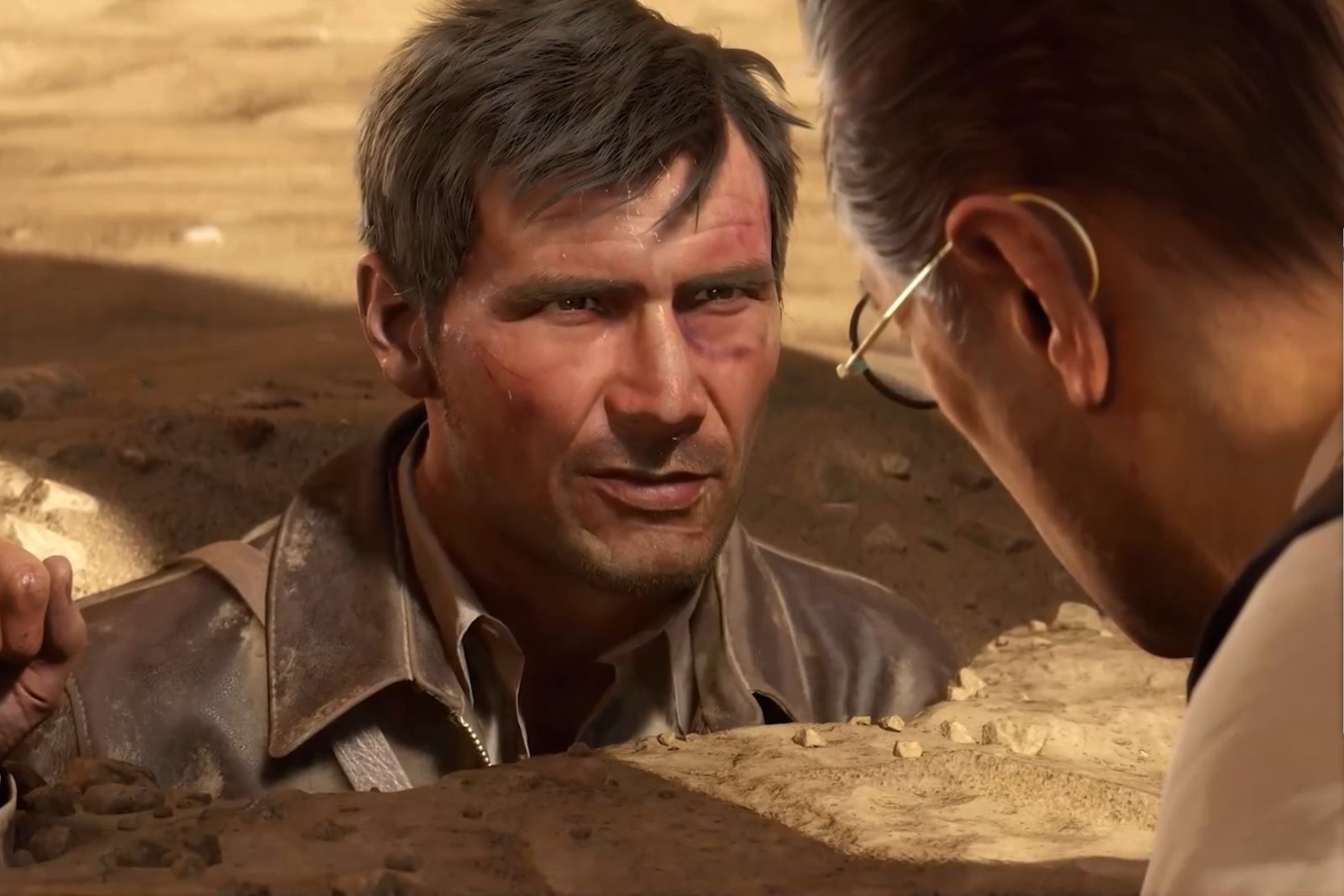 Indiana Jones in the video game looks exactly like Harrison Ford.