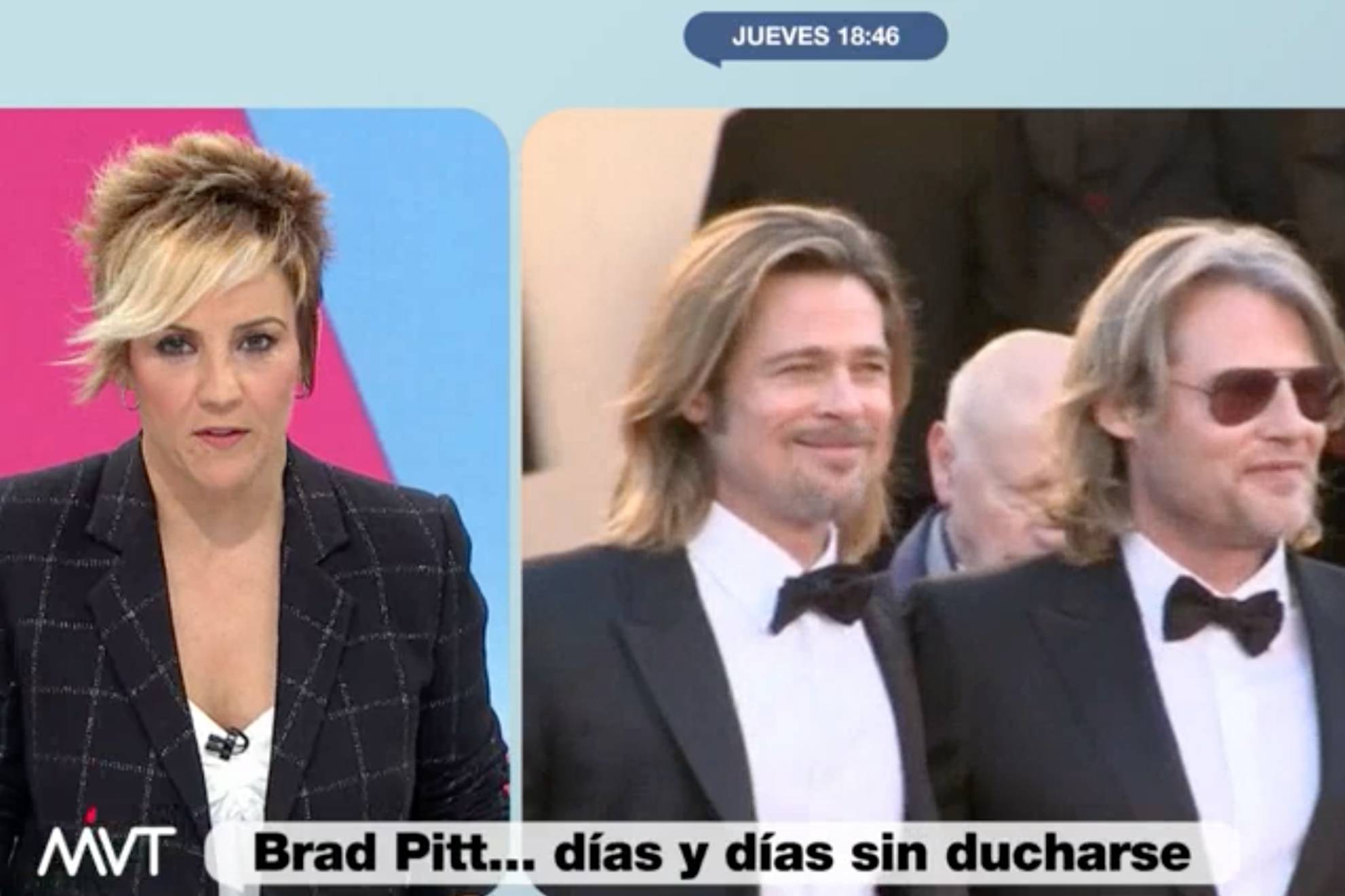 Cristina Pardo opina sobre la higiene de Brad Pitt.