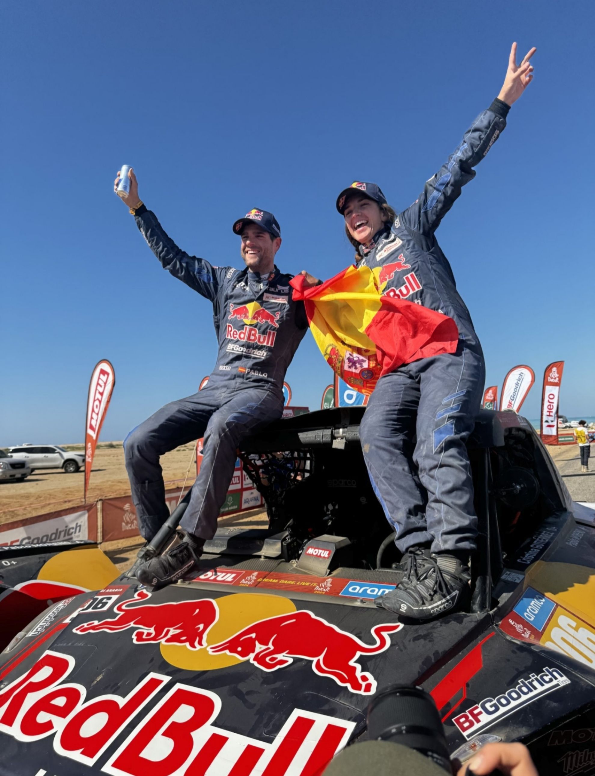 Cristina Gutirrez y Pablo Moreno, ganadores del Dakar 2024 en categora Challenger.