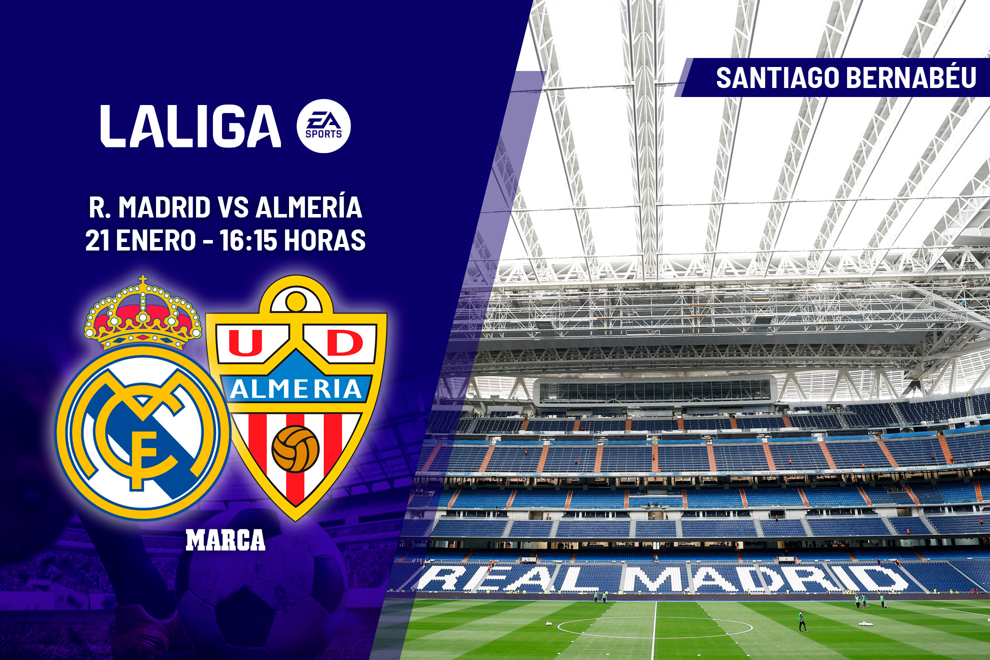 Alineacin confirmada hoy del Real Madrid contra el Almera, partido de LaLiga EA Sports