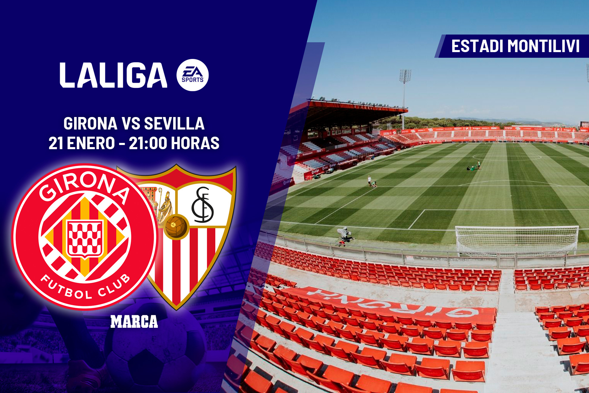 Girona - Sevilla: horario y dónde ver hoy en TV y canal del partido de LaLiga EA Sports