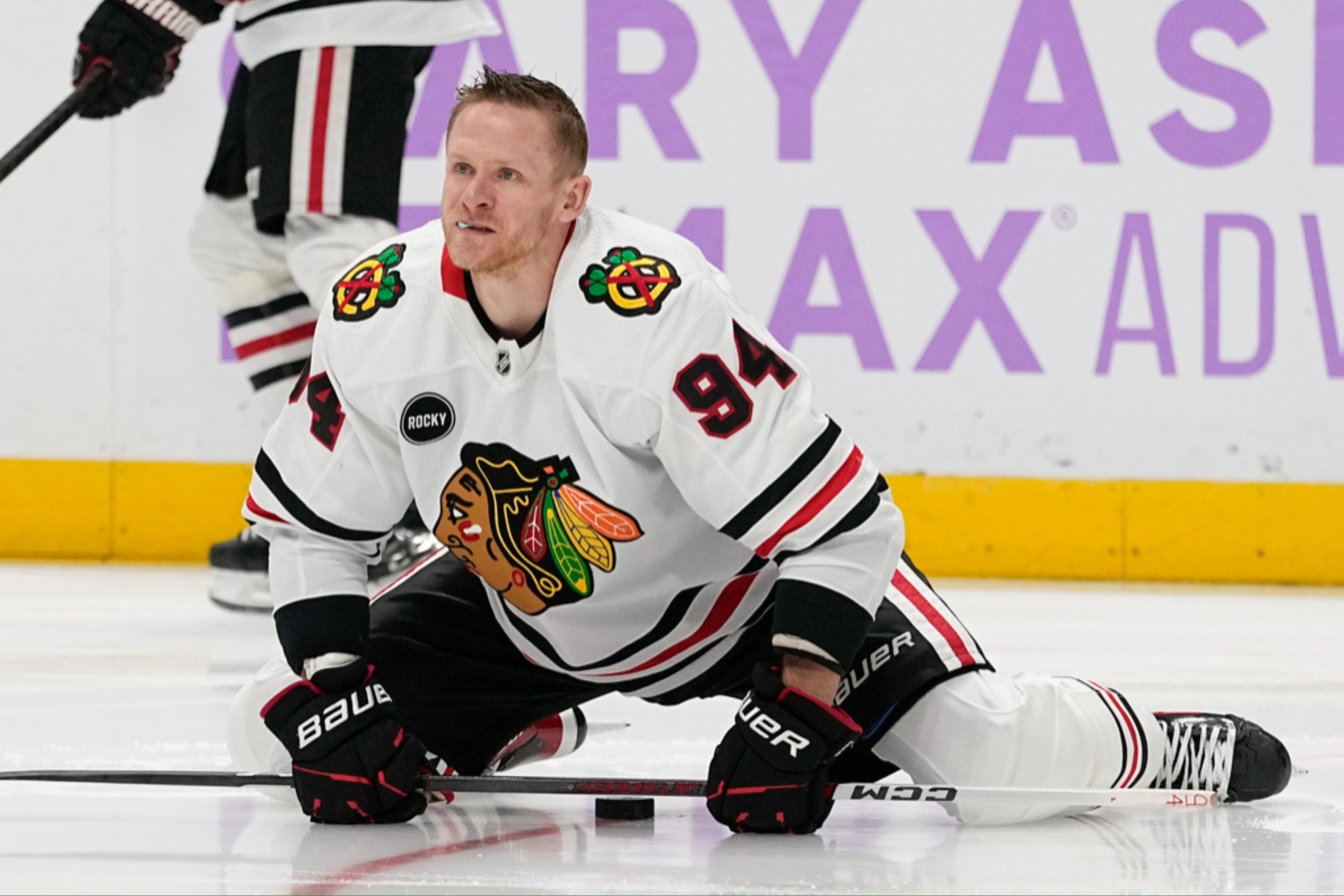 Corey Perry on Dec. 18, one day before the Blackhawks released him.