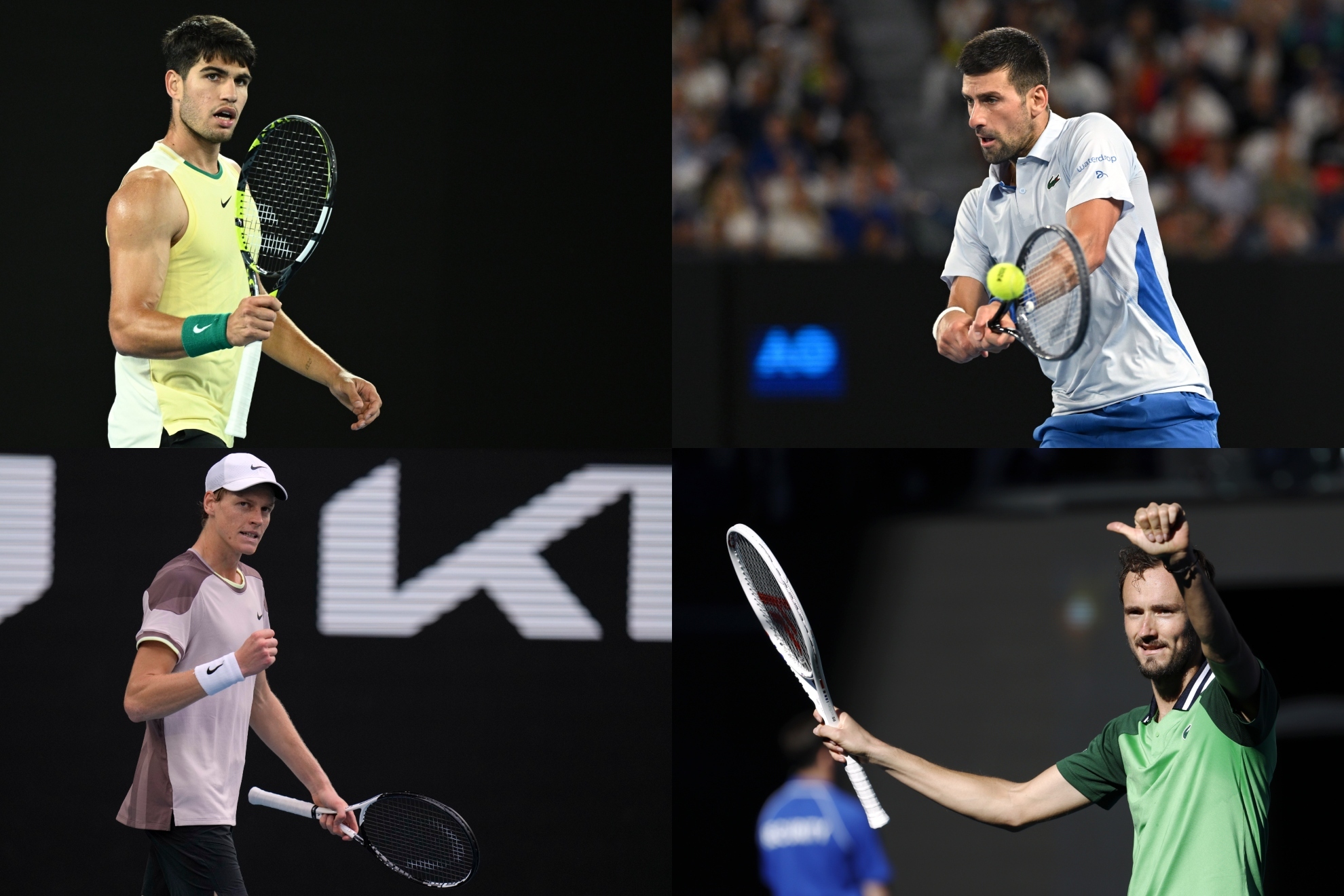 Cuadro de cuartos del Open de Australia 2024: cruces y partidos de Alcaraz y Djokovic