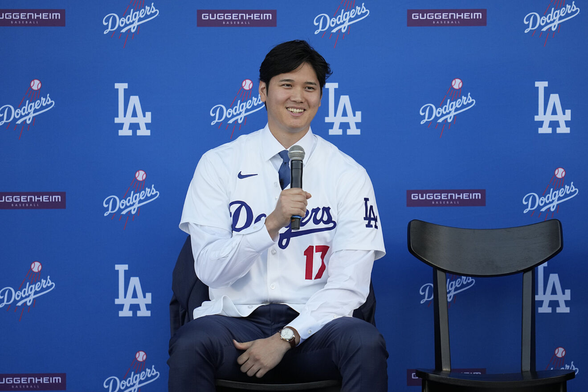 Shohei Ohtani of the Los Angeles Dodgers