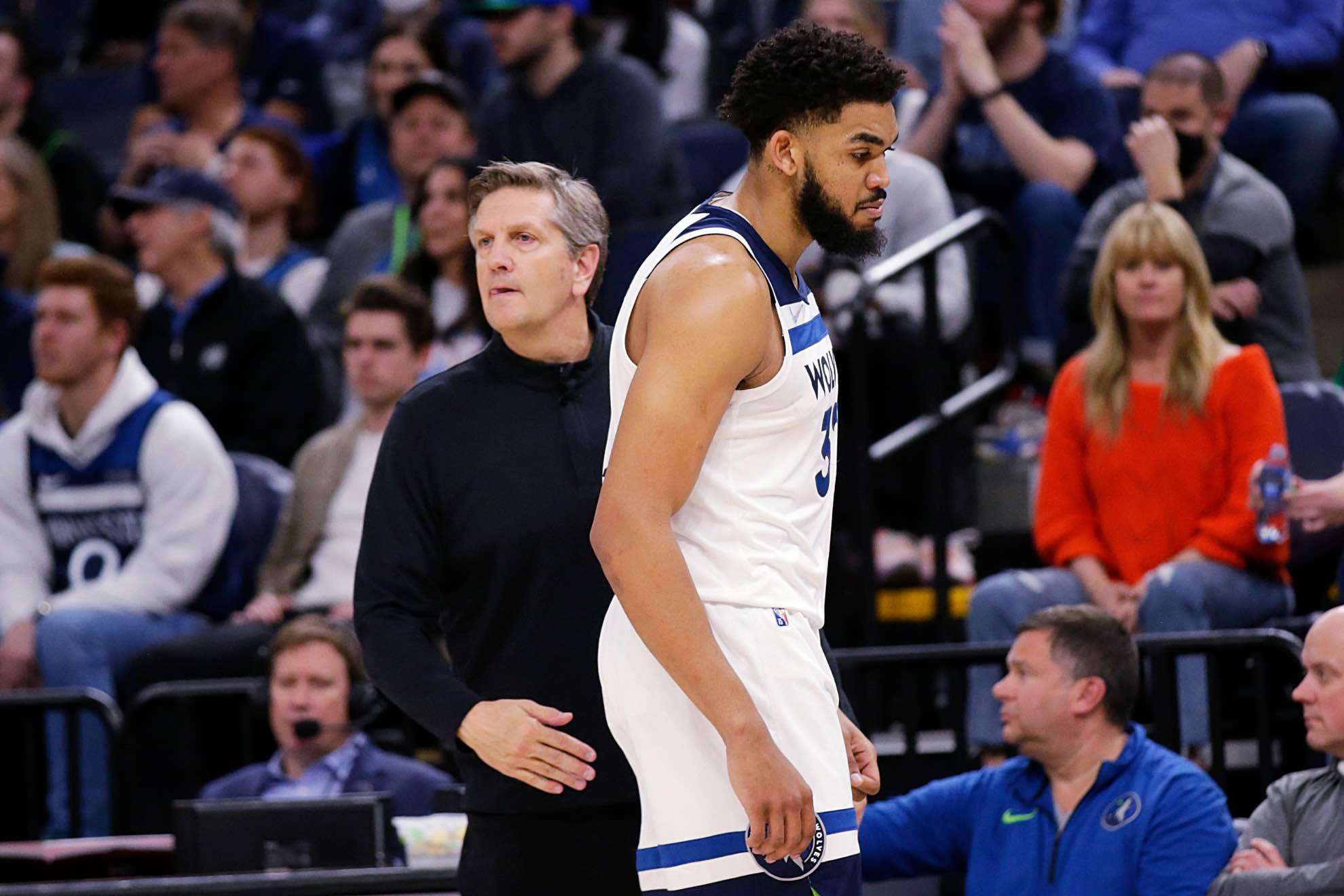 Chris Finch was not impressed with Karl-Anthony Towns career night