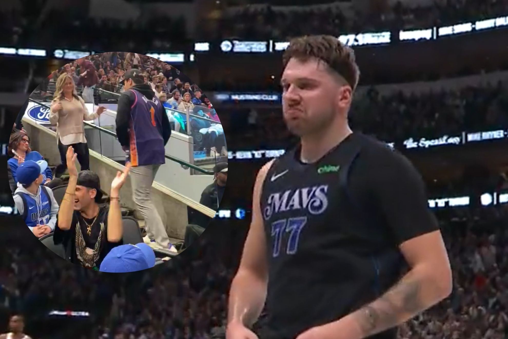 Dallas Mavericks star Luka Doncic asked security to kick out a fan that heckled him on Wednesday night.