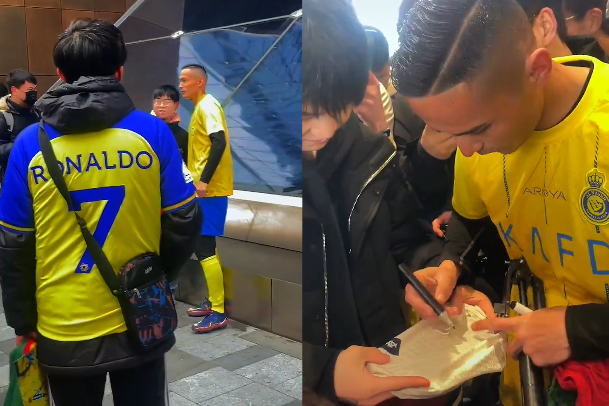 Fake Cristiano Ronaldo surprises and thrills by signing autographs for Chinese fans