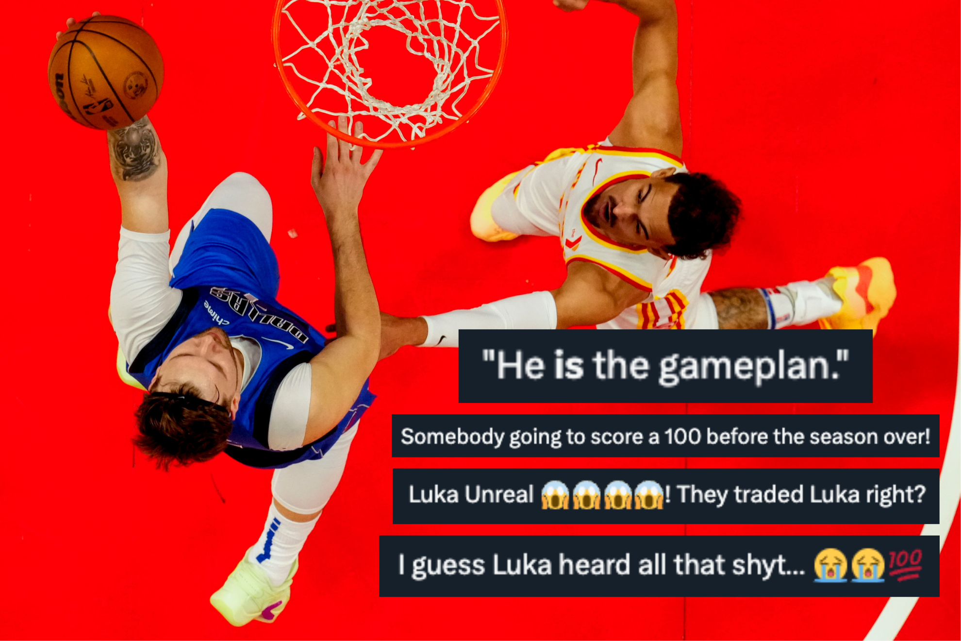 Luka Doncic went crazy on Friday night against the Atlanta Hawks.
