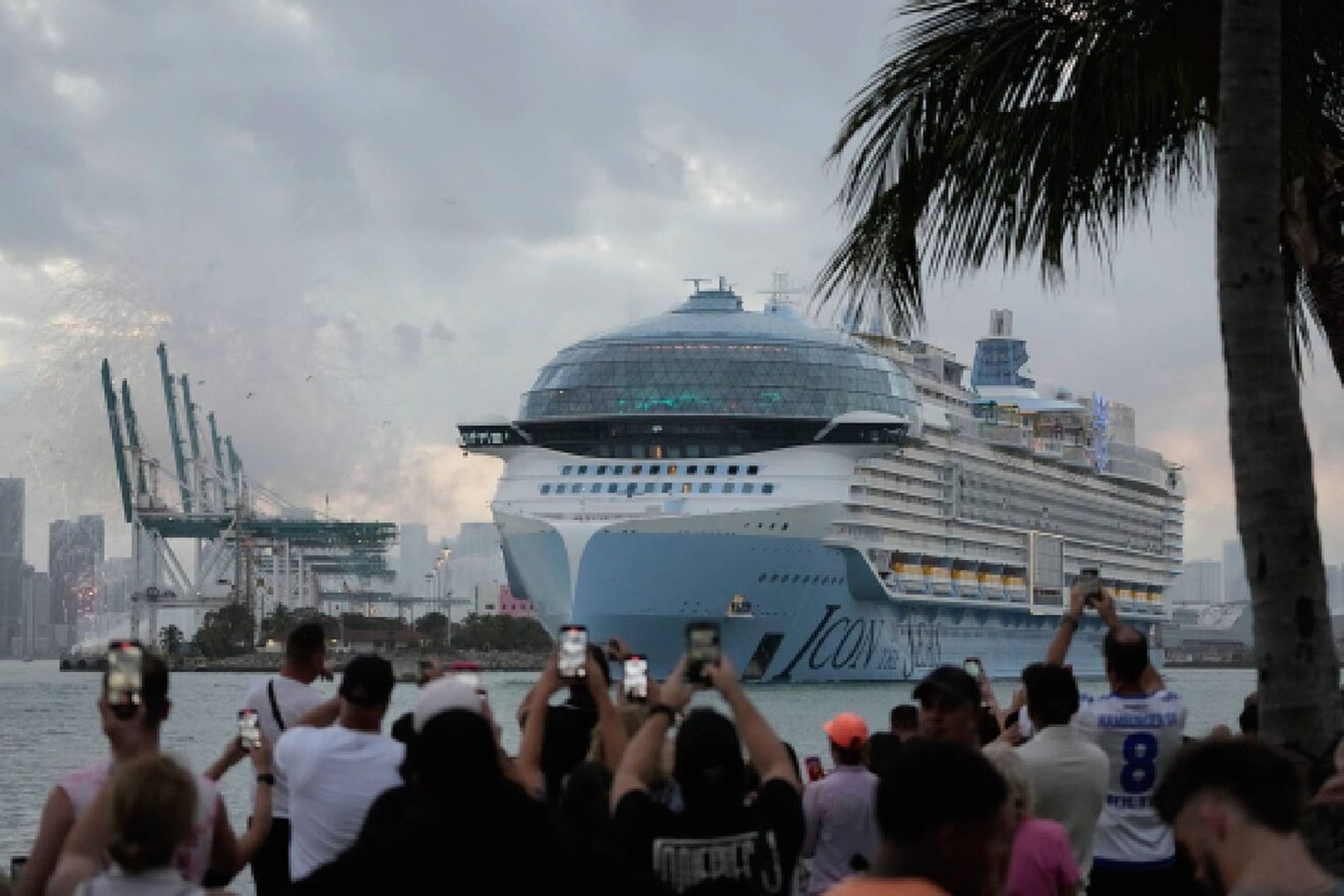 Worlds largest cruise ship begins its voyage in Miami
