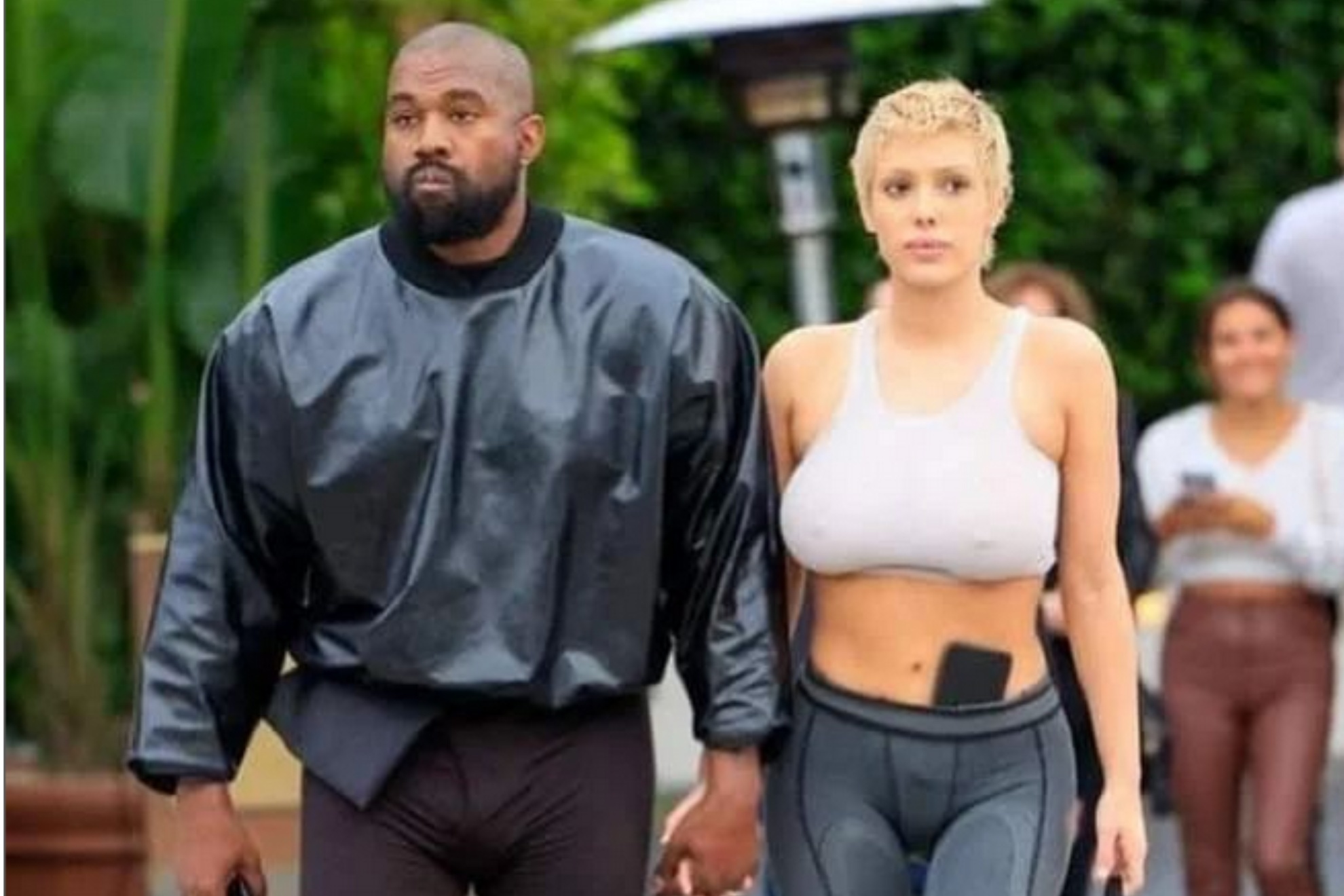 Kanye West and Bianca Censori back in June.