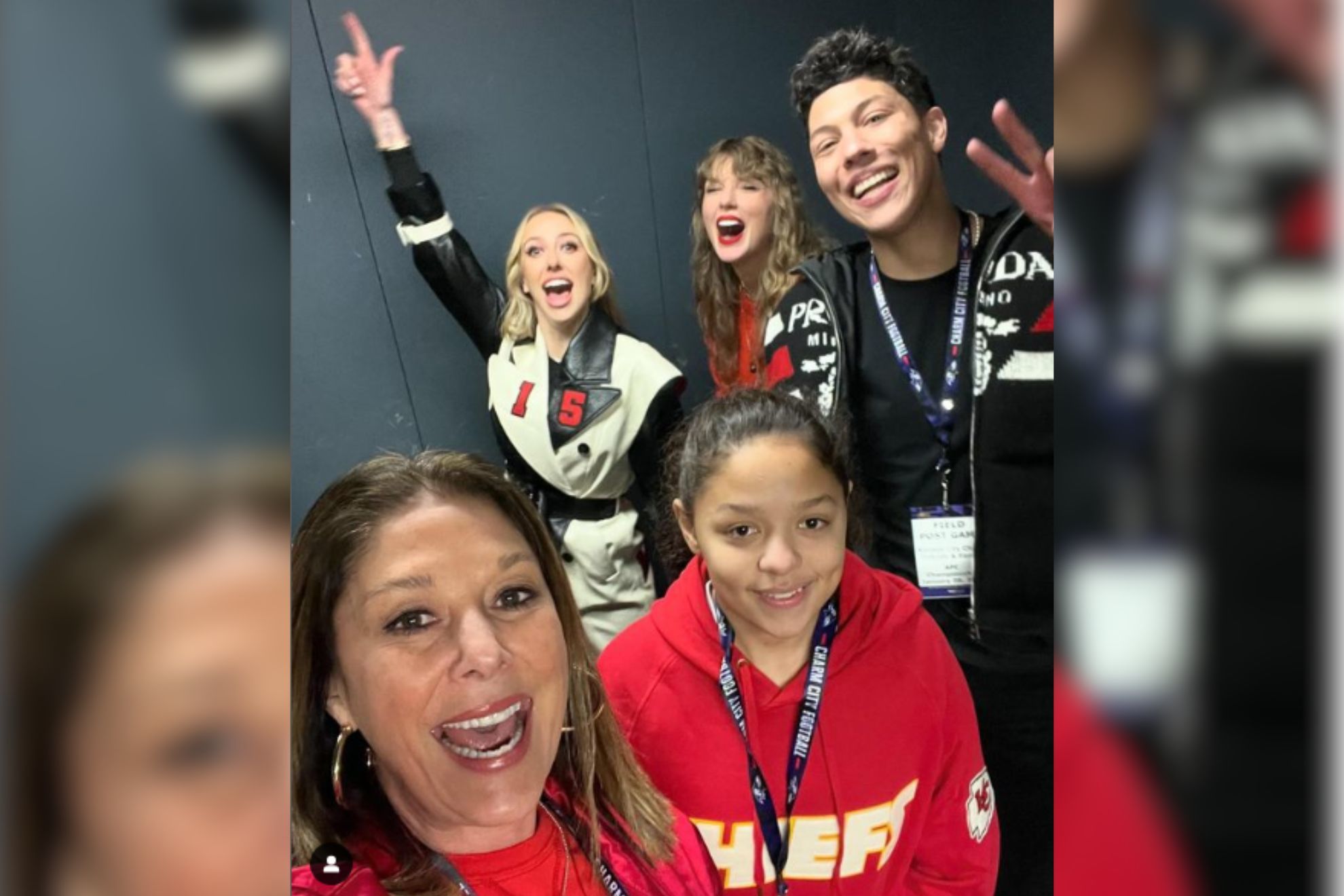 Patrick Mahomes mom, Randi, finally got her coveted selfie with Taylor Swift