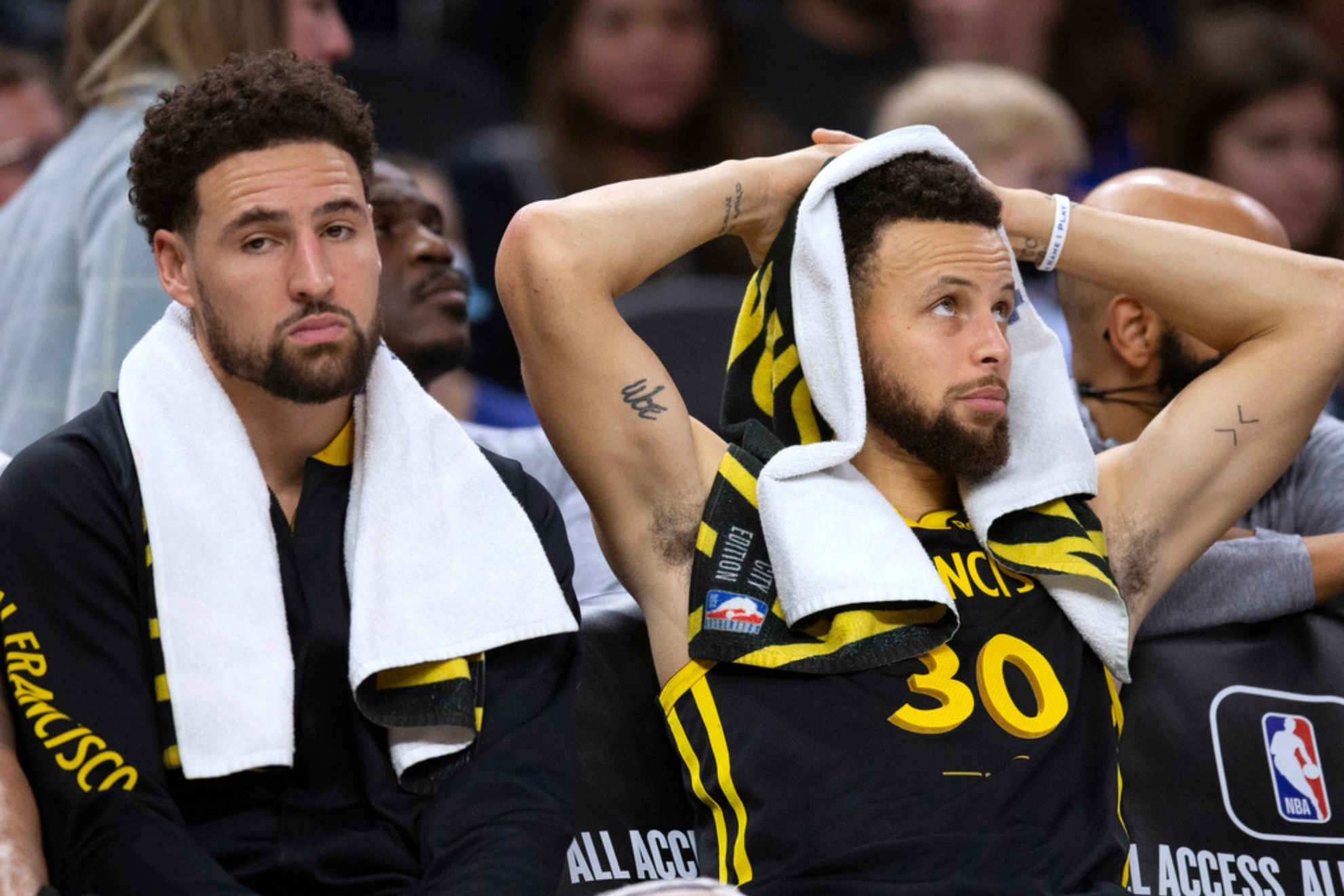 The Warriors are listening to offers for all players except Steph Curry