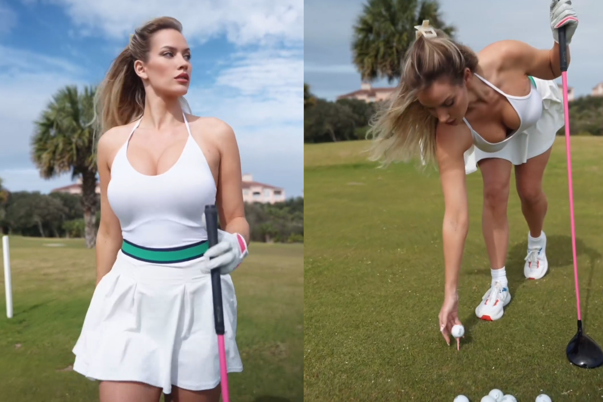 Paige Spiranac Shares Her Advice On How To Swing A Golf Club If You Have A  Big Chest