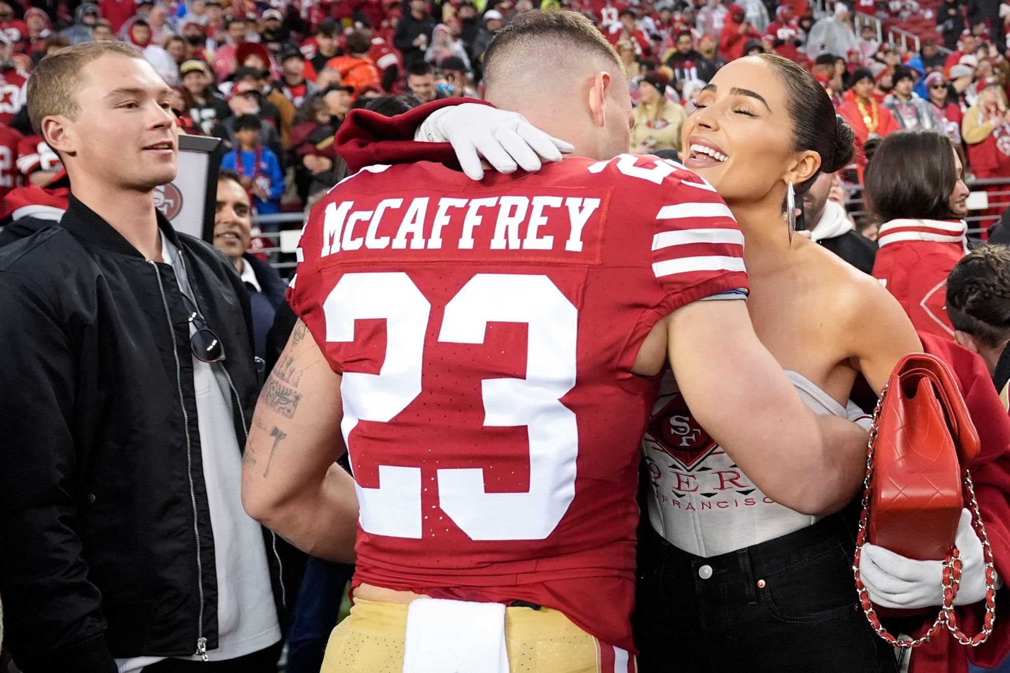 Christian McCaffrey is too broke to rent a Super Bowl suite for fiance Olivia Culpo