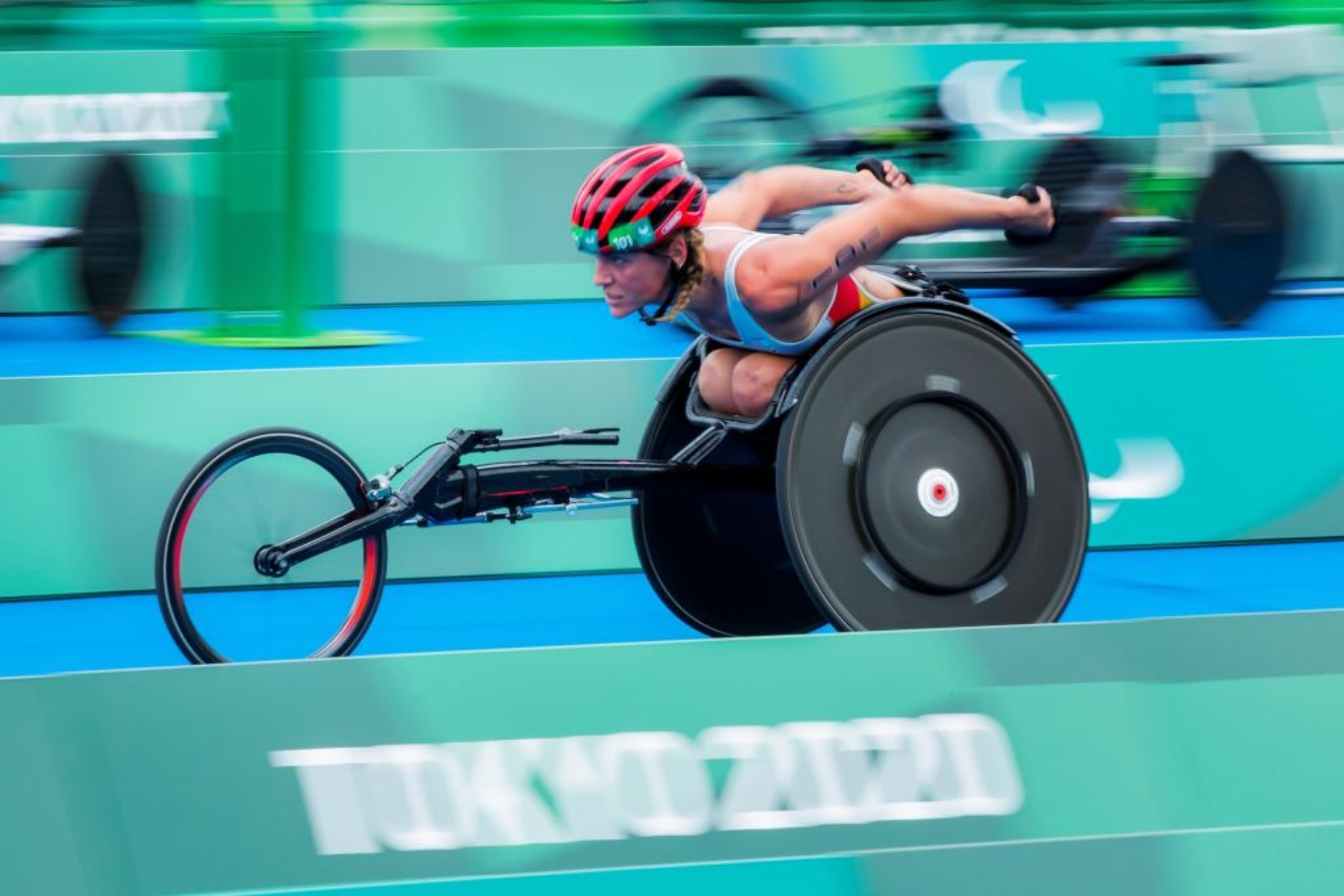 Eva Moral, en los Juegos Paralímpicos de Tokio.