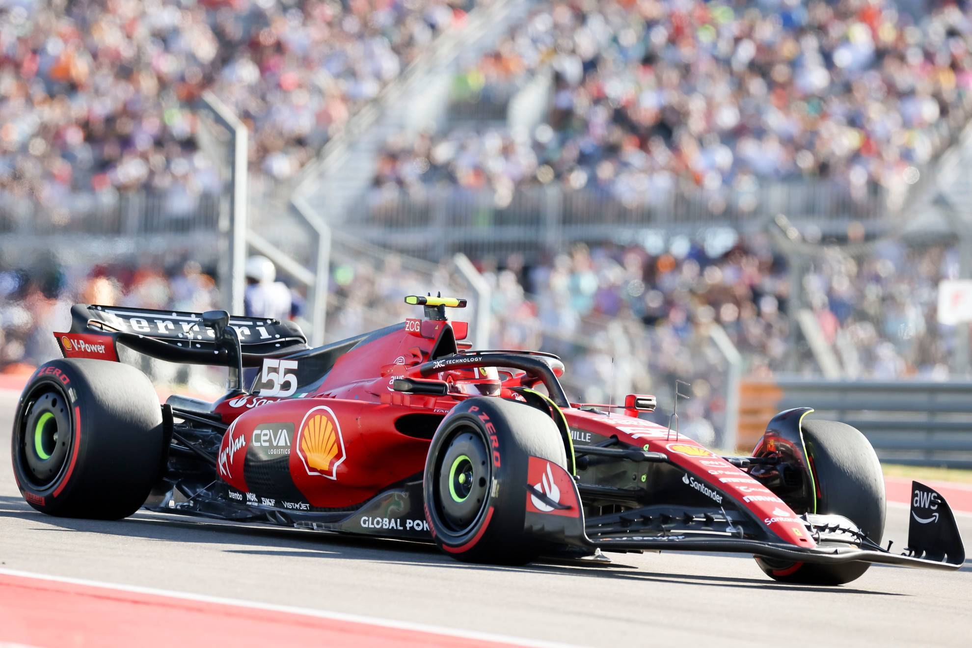 Carlos Sainz, en un gran premio de F1.