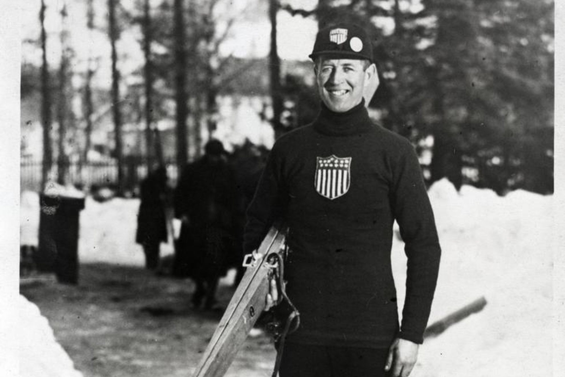 Anders Haugen, en los Juegos Olímpicos de Chamonix 1924.