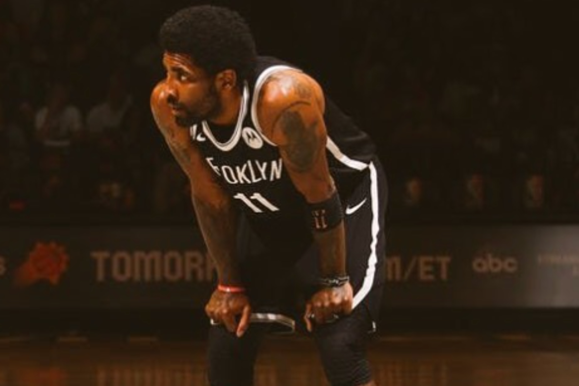 Kyrie Irving playing for the Brooklyn Nets