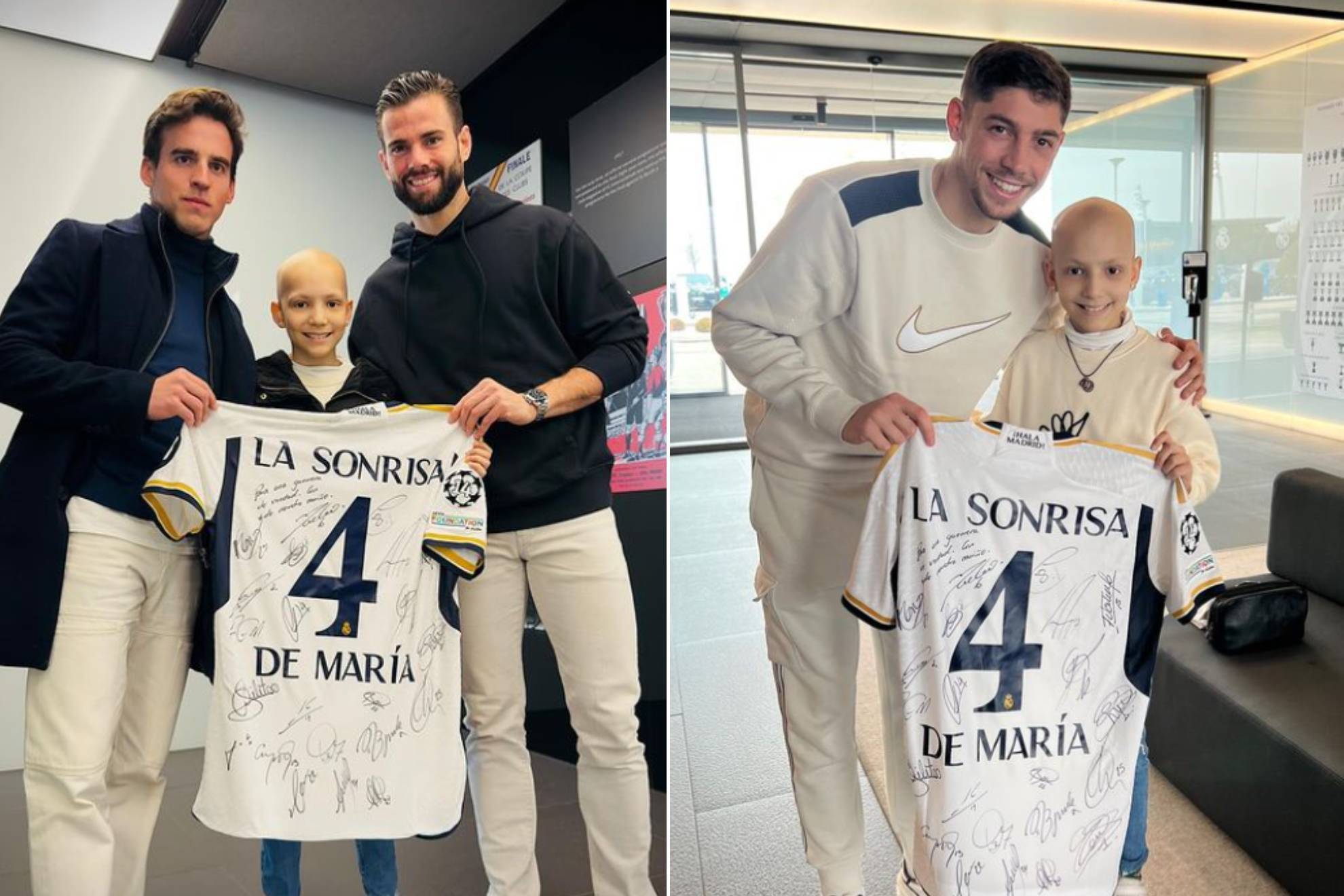 La Sonrisa de Mar�a conquista a los jugadores del Real Madrid: Eres una aut�ntica guerrera