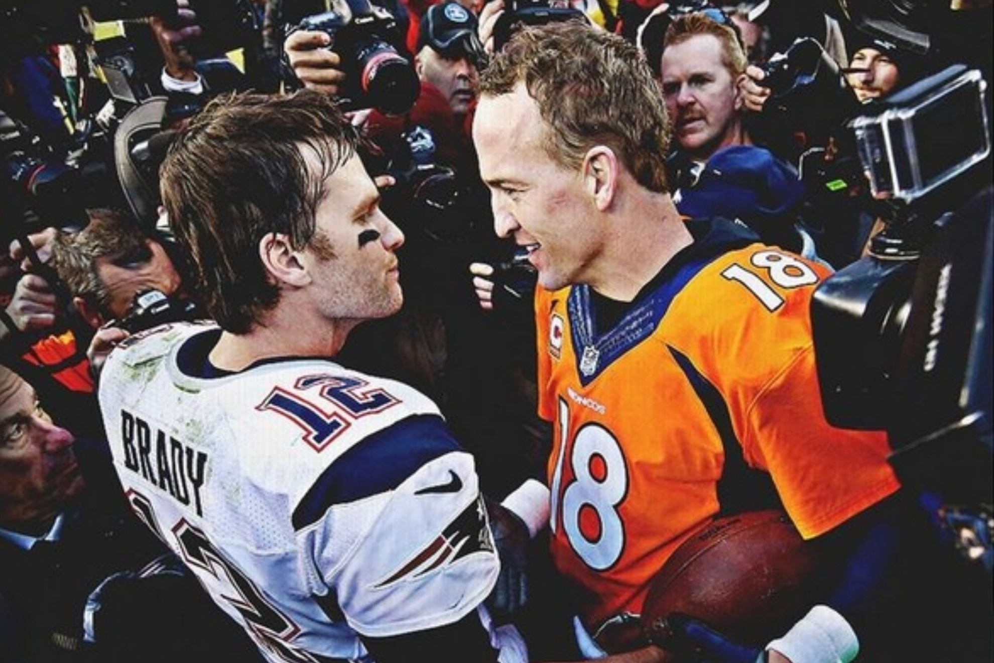Manning beat Brady in the 2013 and 2015 AFC Championship games.