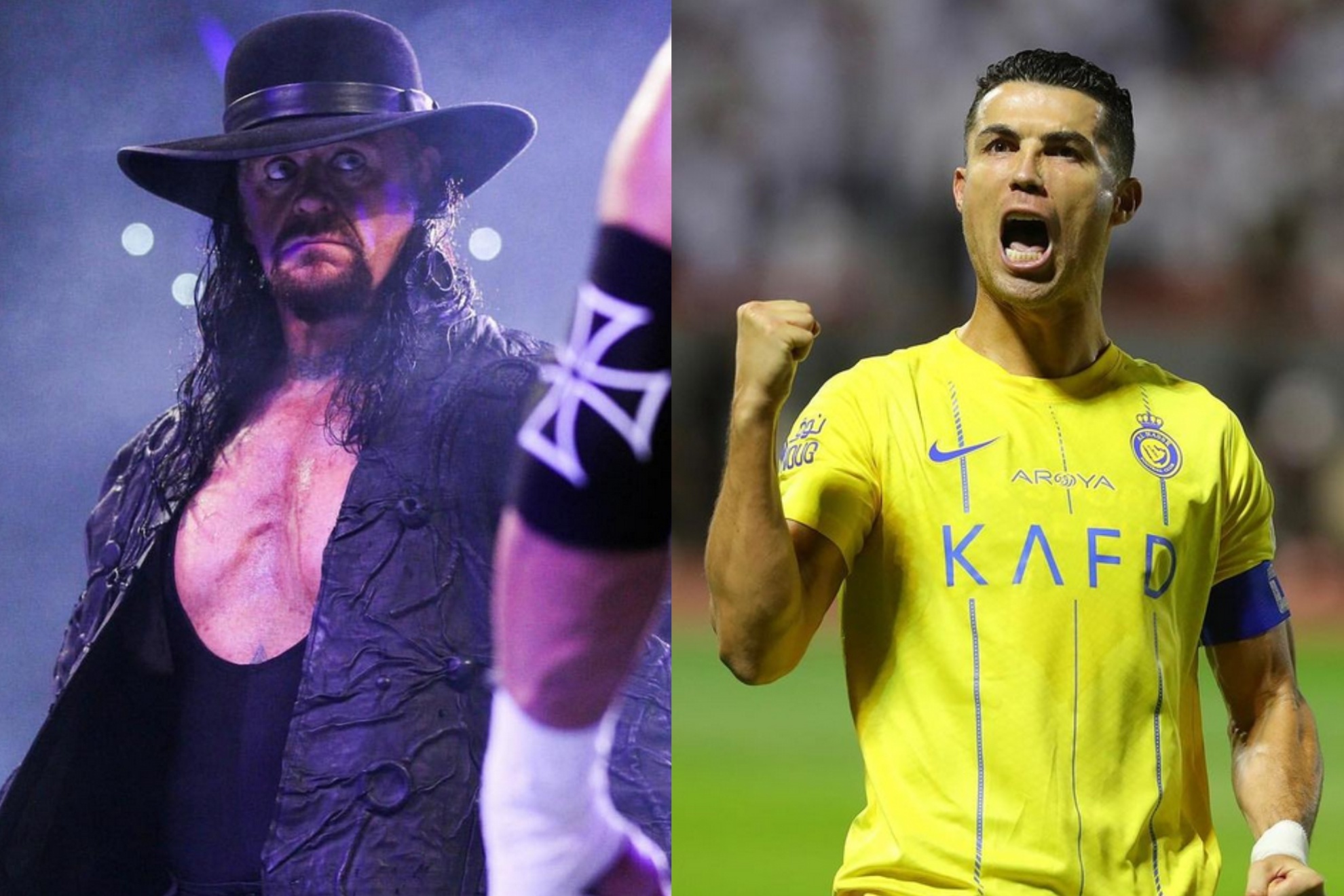 Cristiano Ronaldo was fascinated by the presence of the Undertaker.