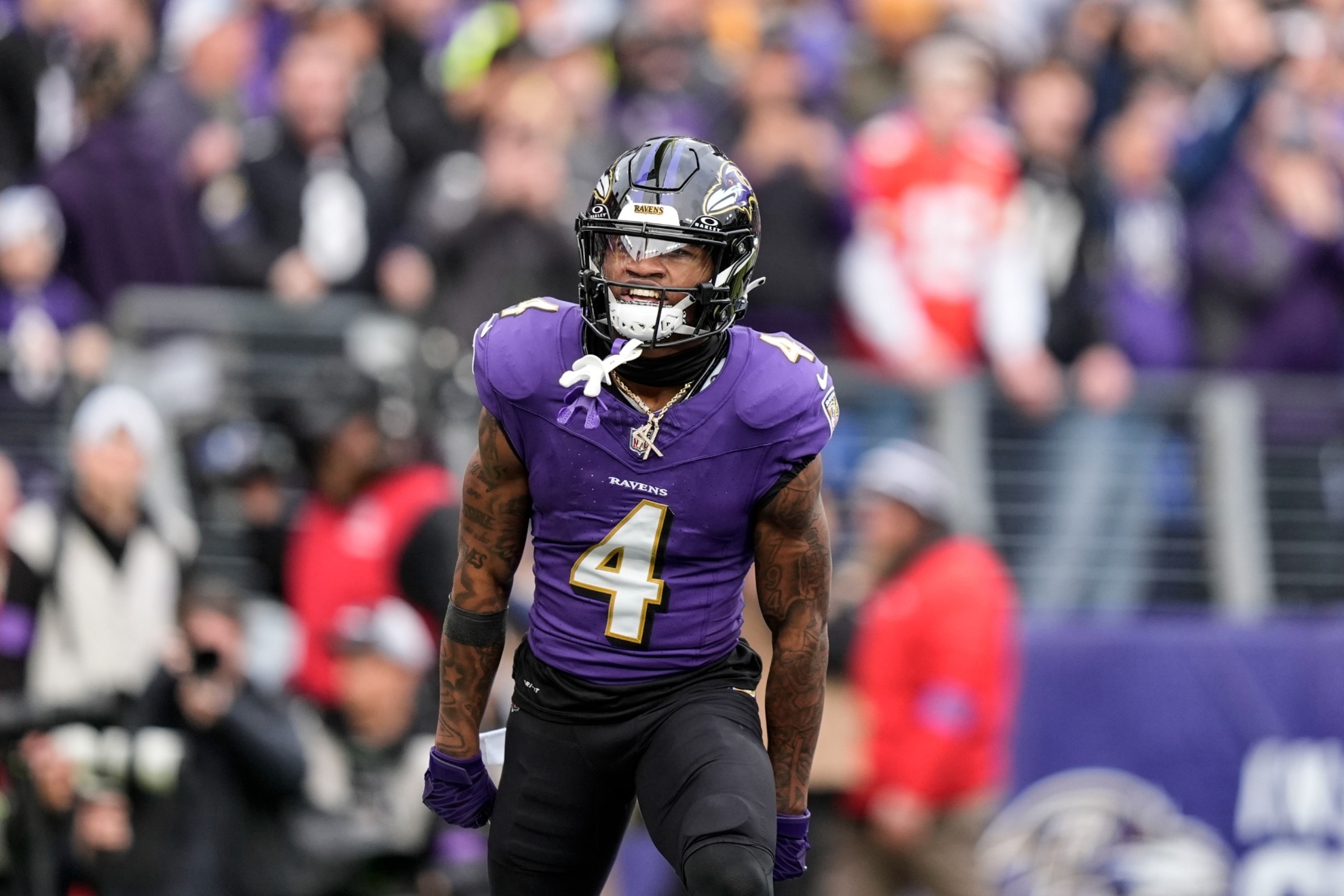 Baltimore Ravens rookie wide receiver, Zay Flowers.