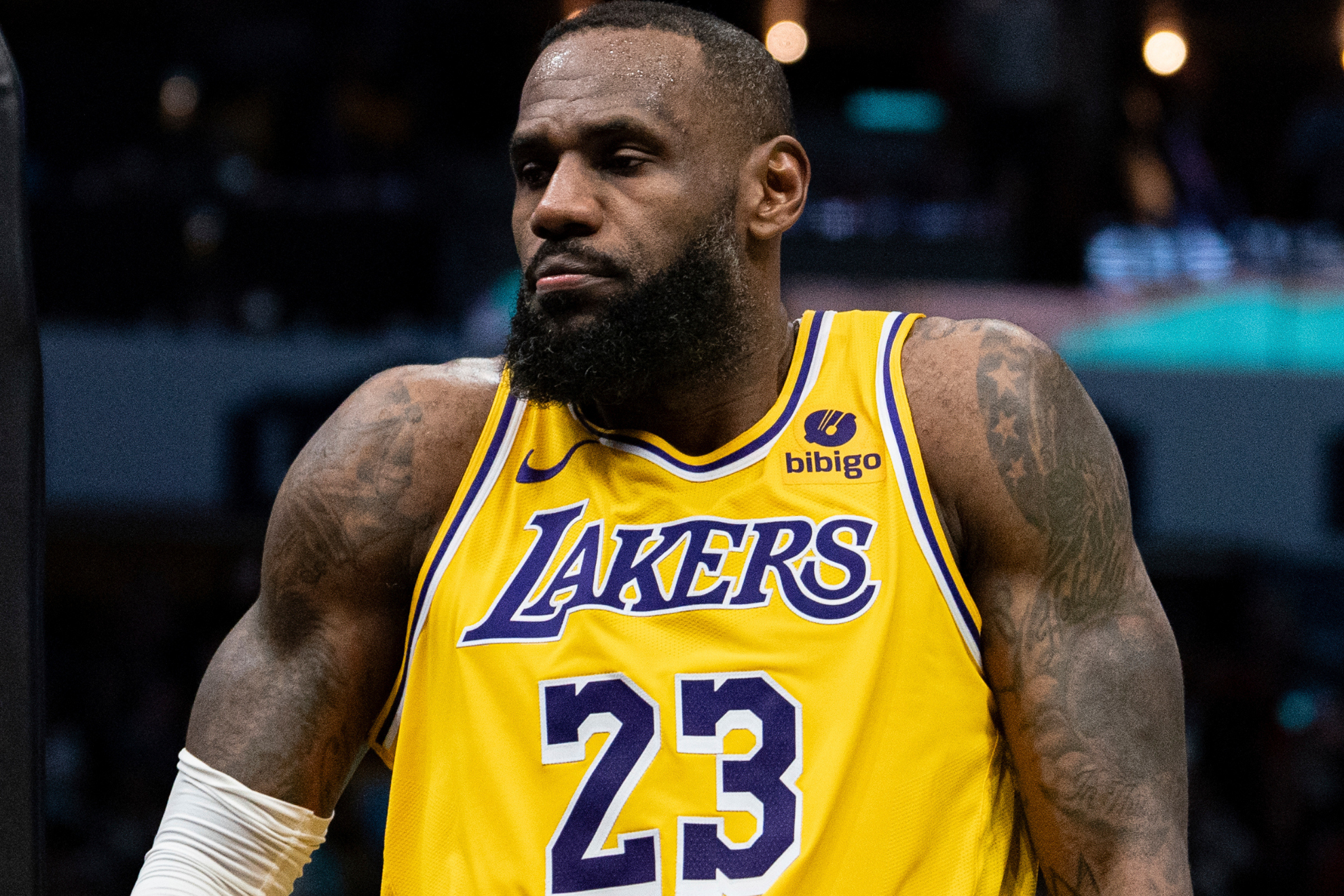 LeBron and the Lakers are in a heated playoff race.