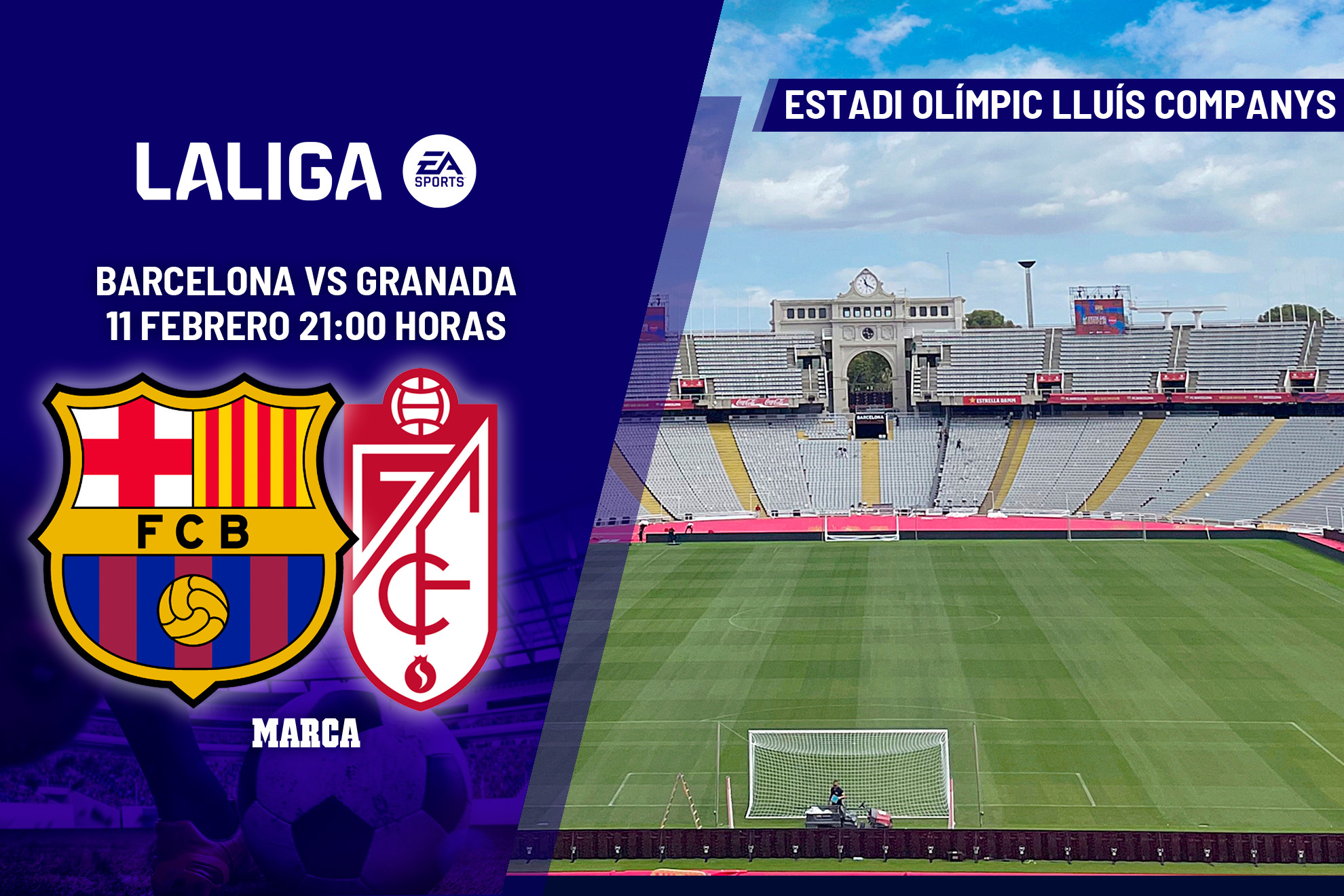 Dónde ver el Barcelona - Granada hoy: horario y canal de TV del partido de LaLiga EA Sports