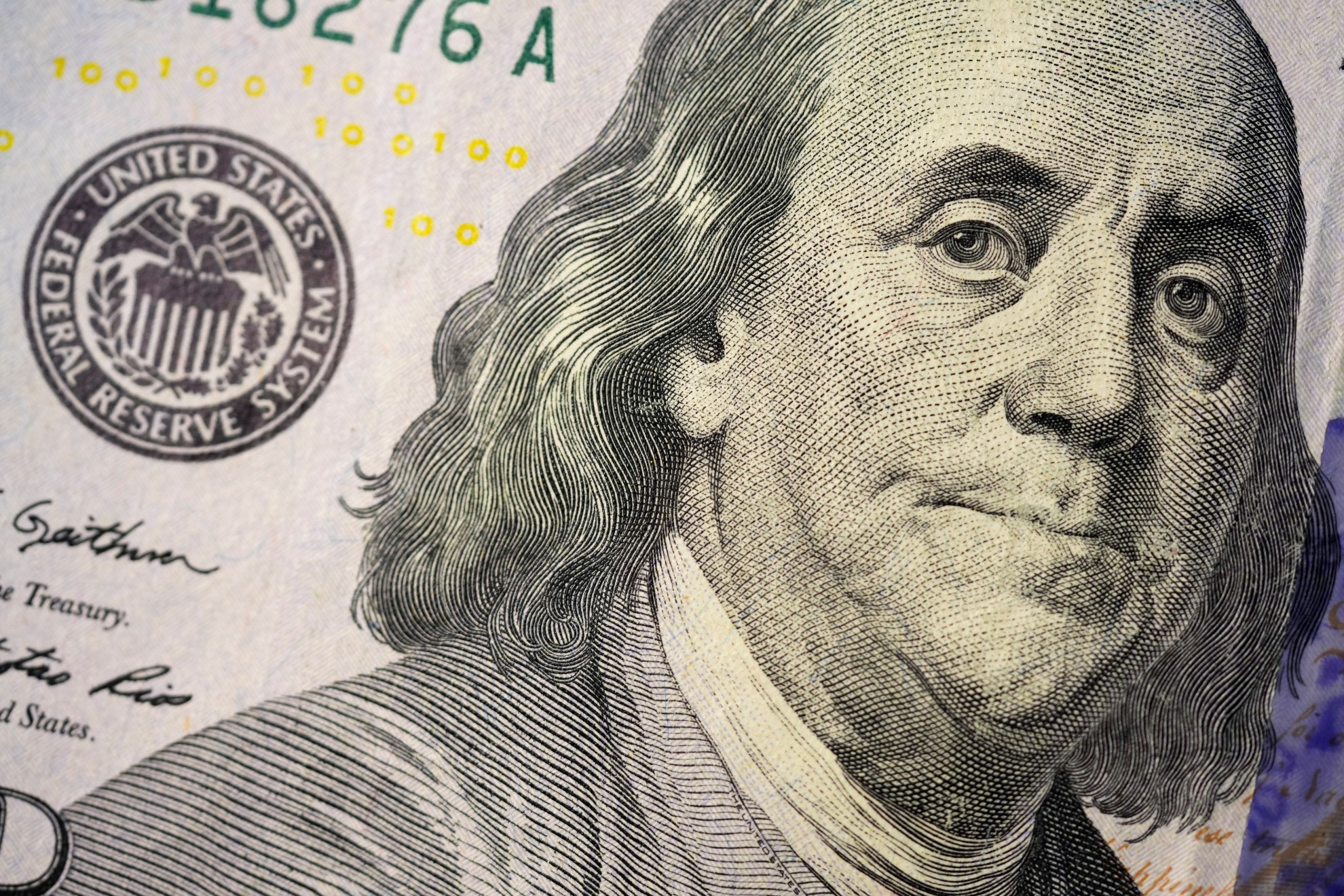 Banejamin Franklin on the $100 dollar bill