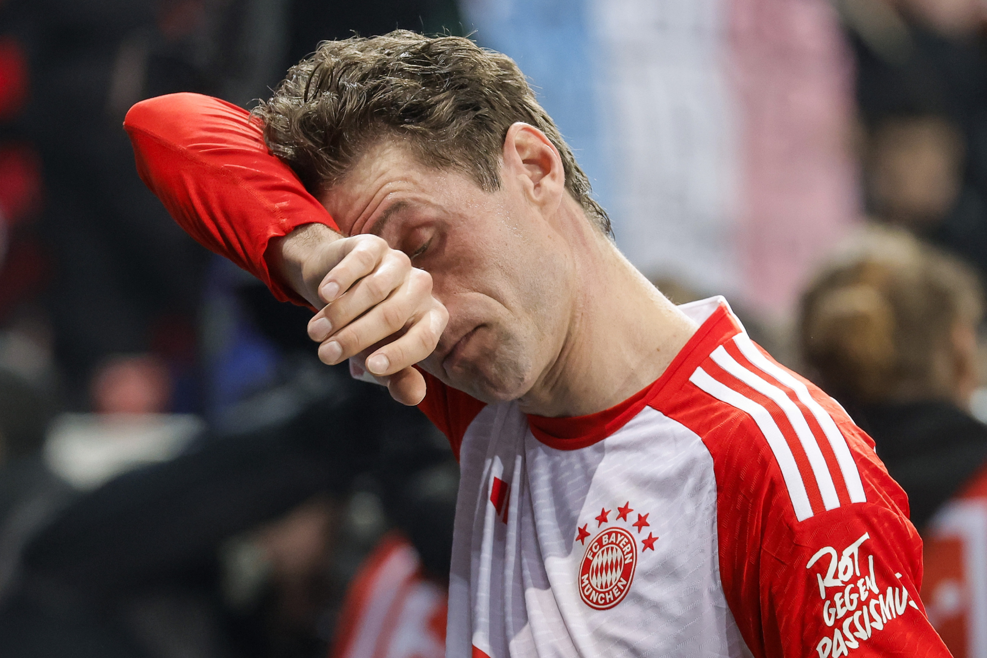 Thomas Müller, tras la derrota del Bayern de Múnich ante el Leverkusen.