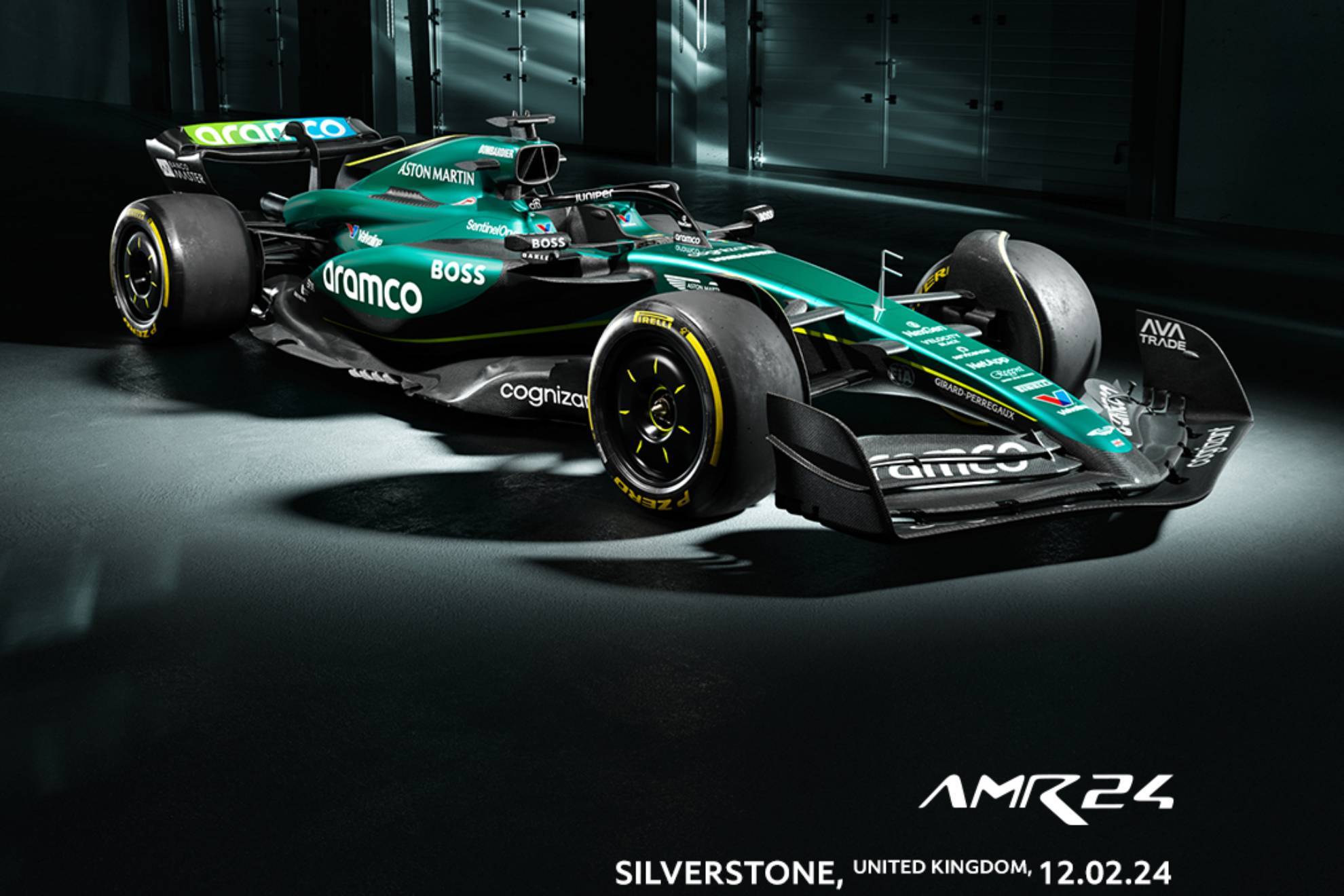 Aston Martin ha presentado este lunes el nuevo AMR24 de Fernando Alonso y Lance Stroll para 2024